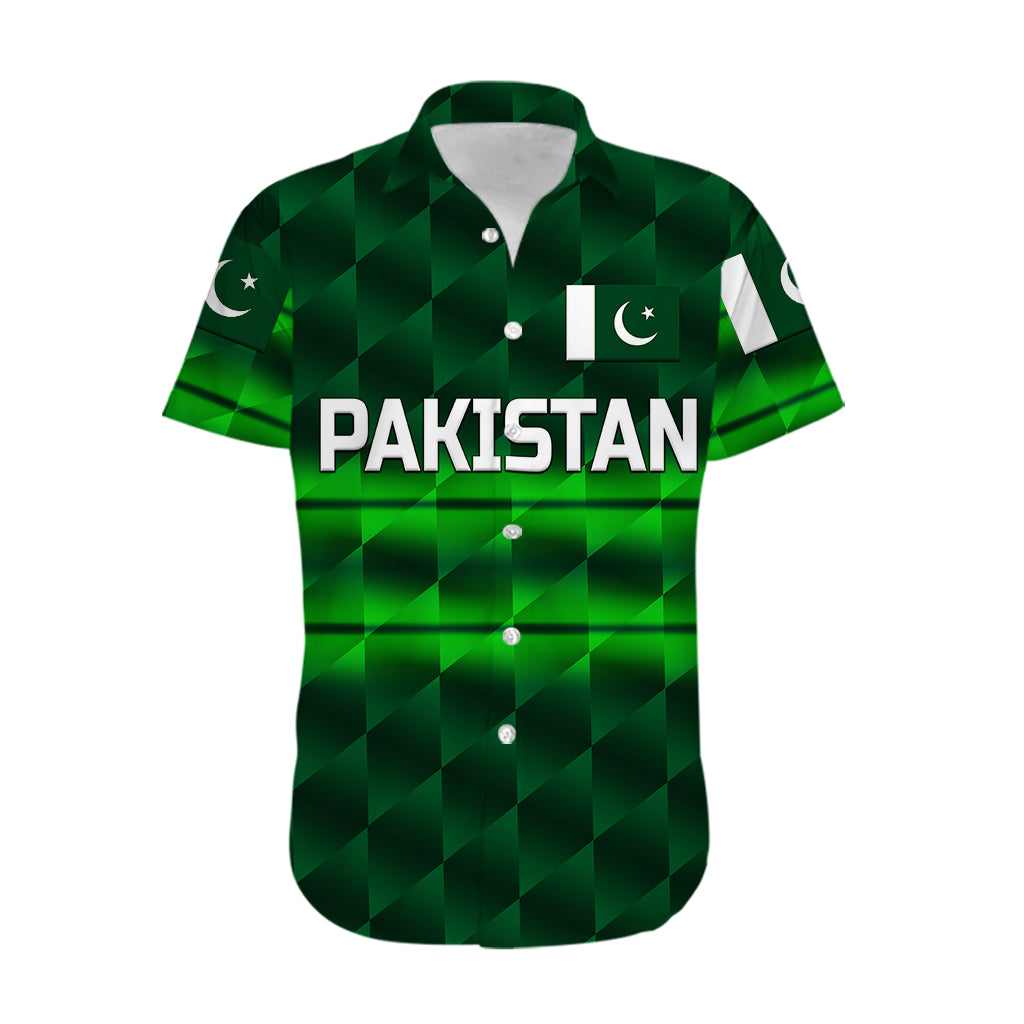 (Custom Personalised) Pakistan Cricket Hawaiian Shirt Pak Shaheens Unique - Dark Green - Vibe Hoodie Shop
