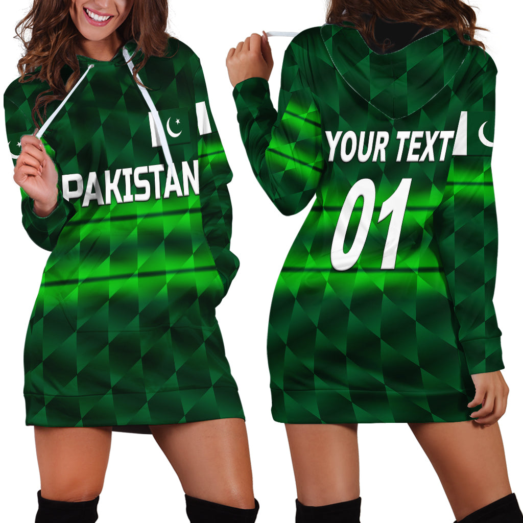 (Custom Personalised) Pakistan Cricket Hoodie Dress Pak Shaheens Unique - Dark Green - Vibe Hoodie Shop