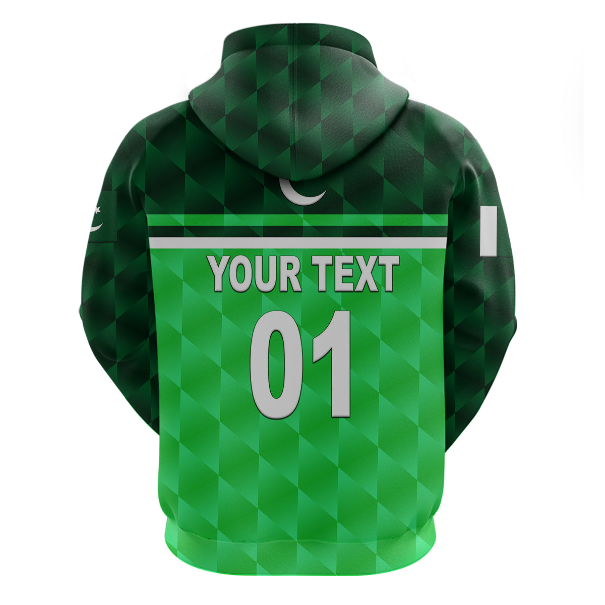 (Custom Personalised) Pakistan Cricket Hoodie Pak Shaheens Unique - Green LT8 - Vibe Hoodie Shop
