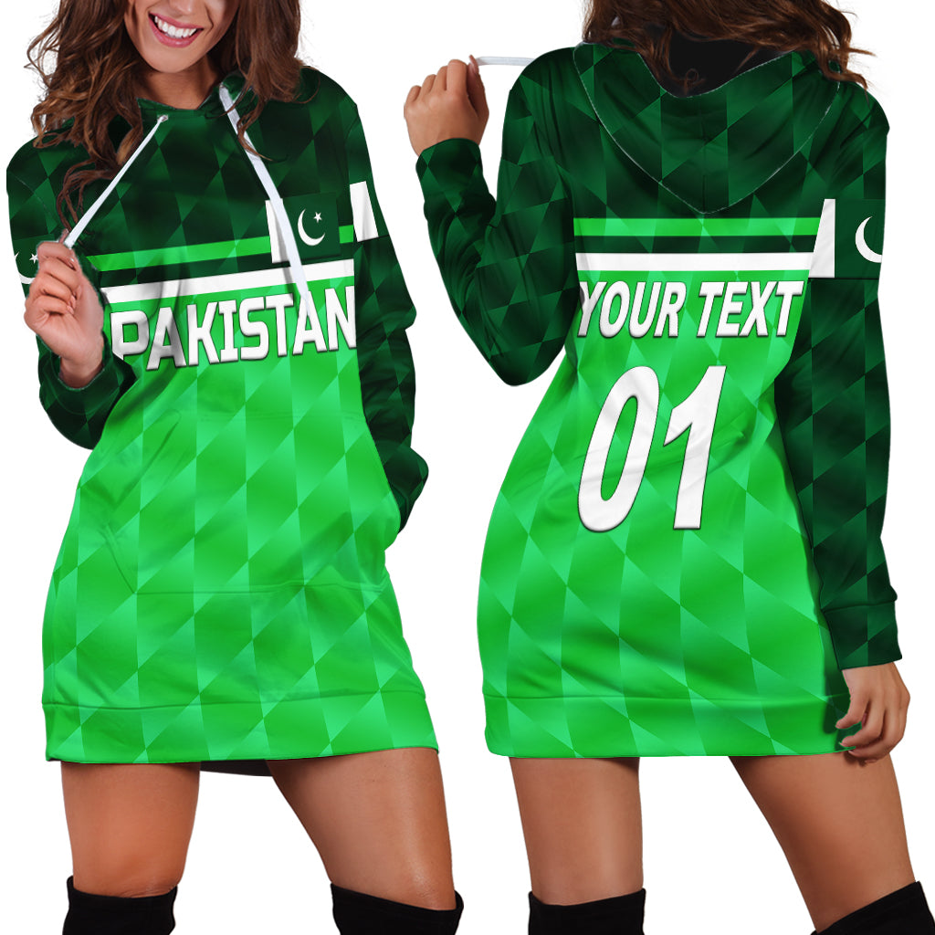 (Custom Personalised) Pakistan Cricket Hoodie Dress Pak Shaheens Unique - Green - Vibe Hoodie Shop