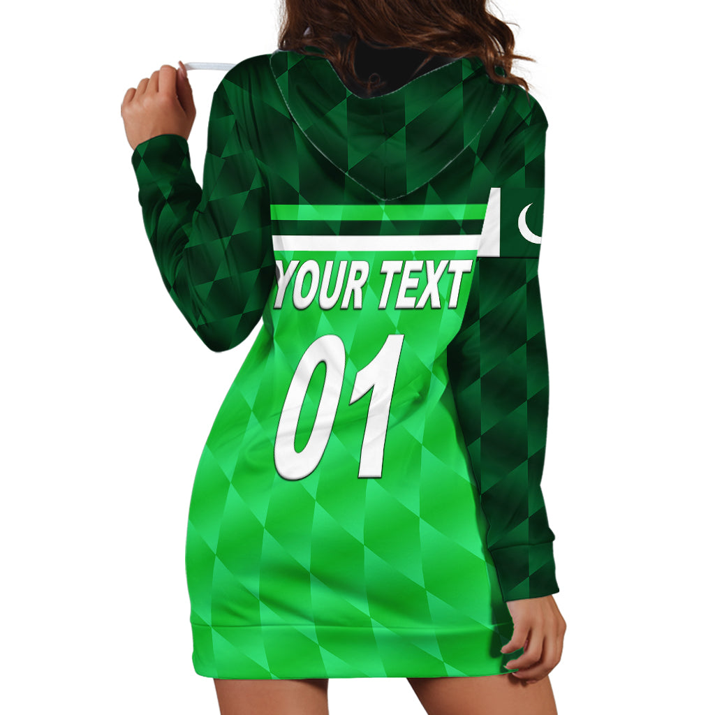 (Custom Personalised) Pakistan Cricket Hoodie Dress Pak Shaheens Unique - Green - Vibe Hoodie Shop