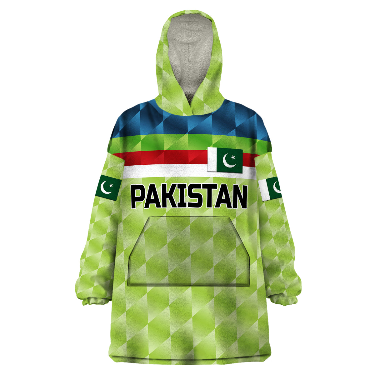 (Custom Personalised) Pakistan Cricket Wearable Blanket Hoodie Pak Shaheens Pride 1992 Champions - Vibe Hoodie Shop