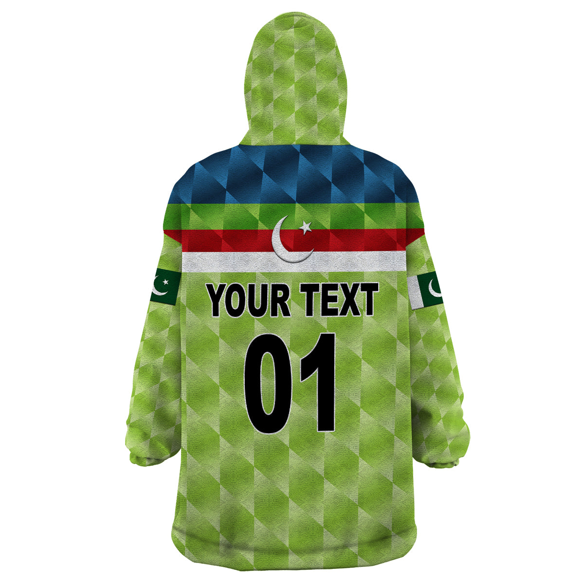 (Custom Personalised) Pakistan Cricket Wearable Blanket Hoodie Pak Shaheens Pride 1992 Champions - Vibe Hoodie Shop