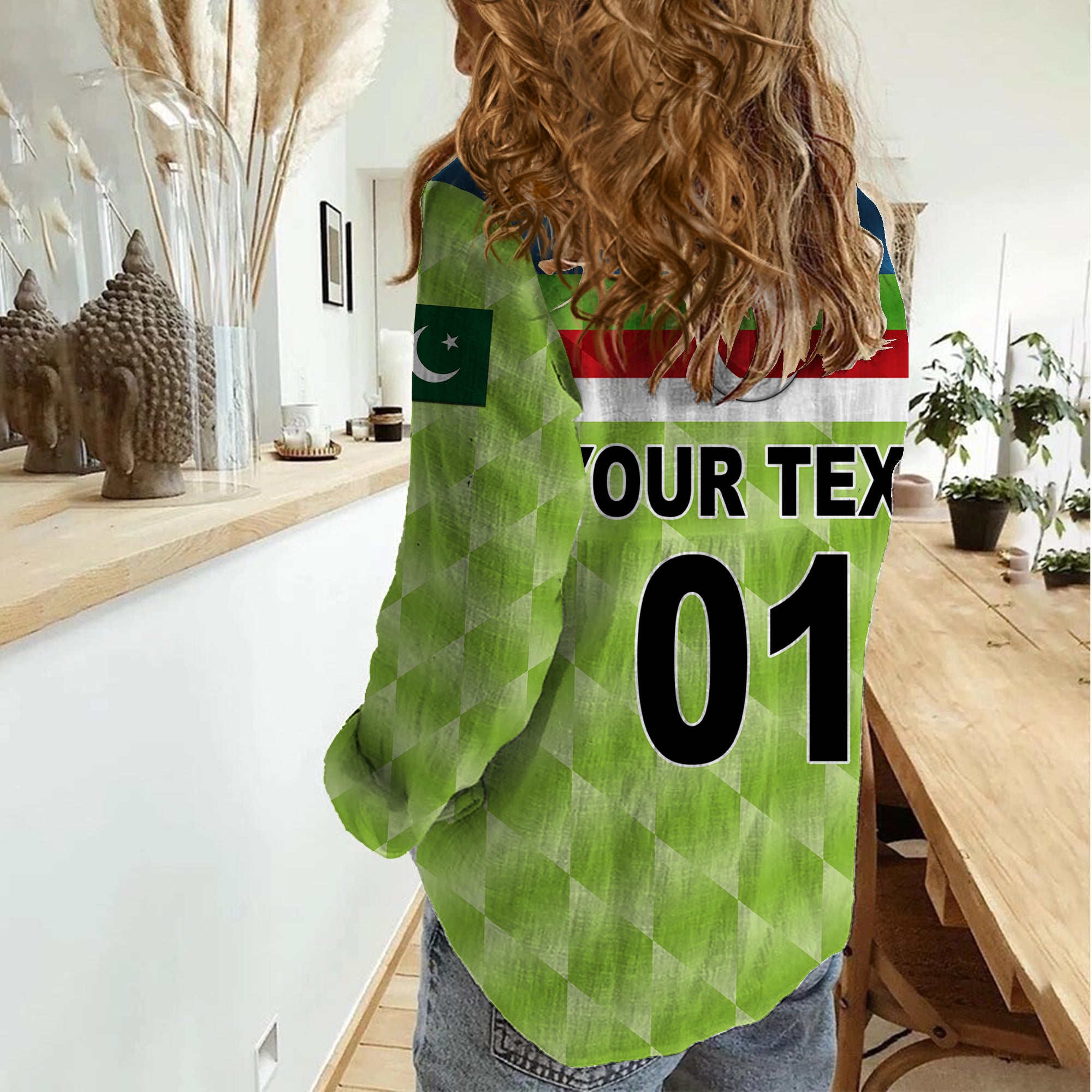 (Custom Personalised) Pakistan Cricket Women Casual Shirt Pak Shaheens Pride 1992 Champions - Vibe Hoodie Shop