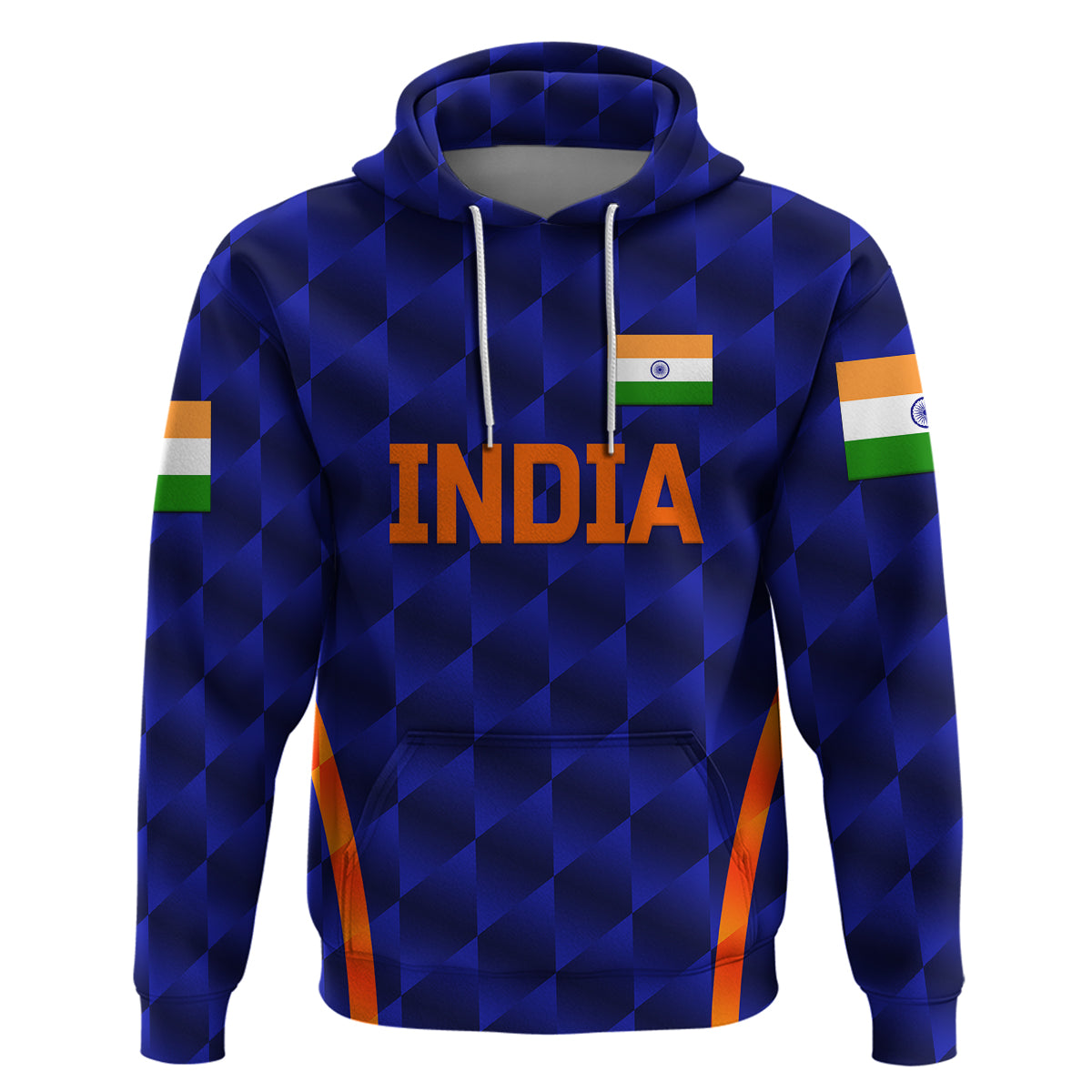 (Custom Personalised) India Cricket Hoodie Men In Blue Unique - Blue LT8 - Vibe Hoodie Shop