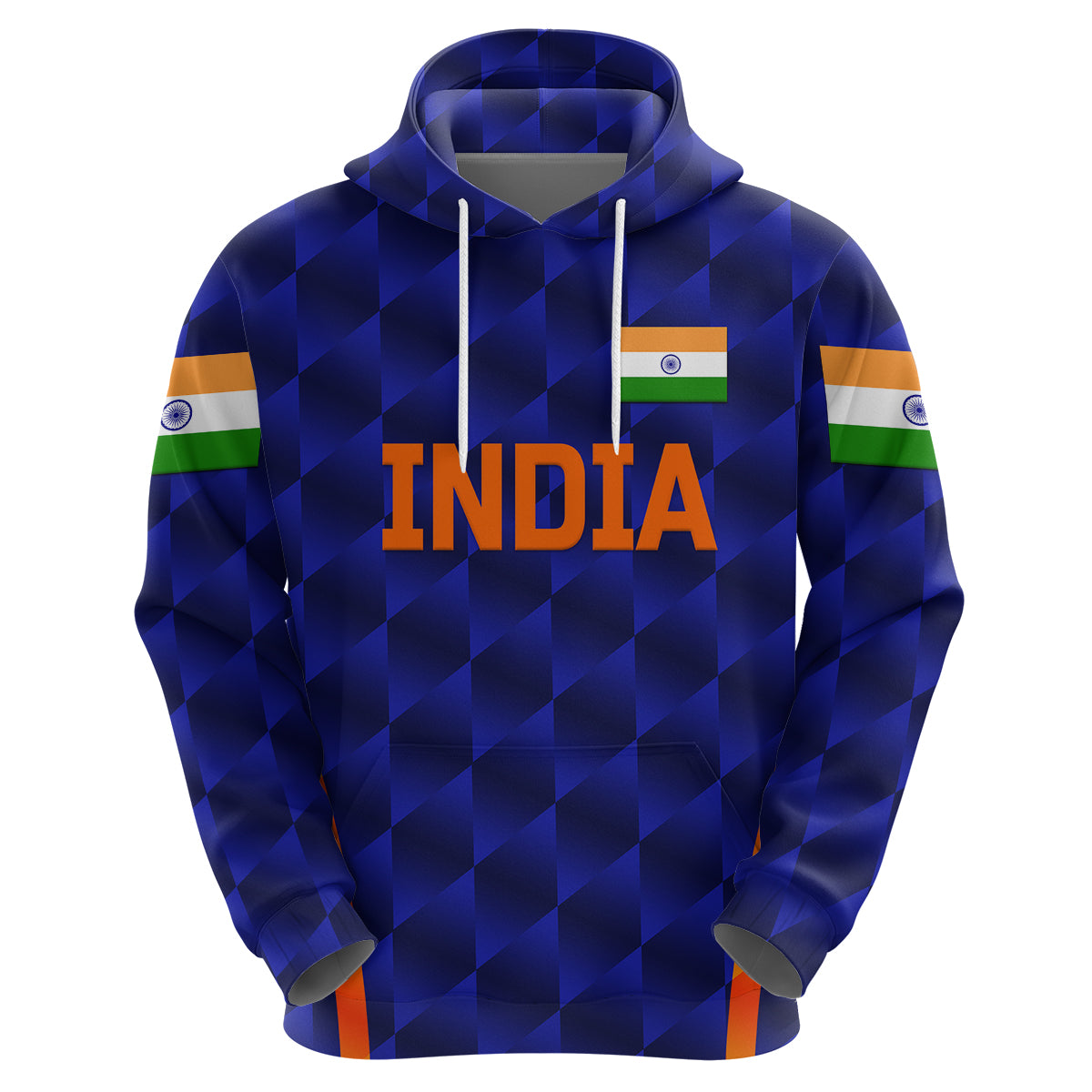 (Custom Personalised) India Cricket Hoodie Men In Blue Unique - Blue LT8 - Vibe Hoodie Shop