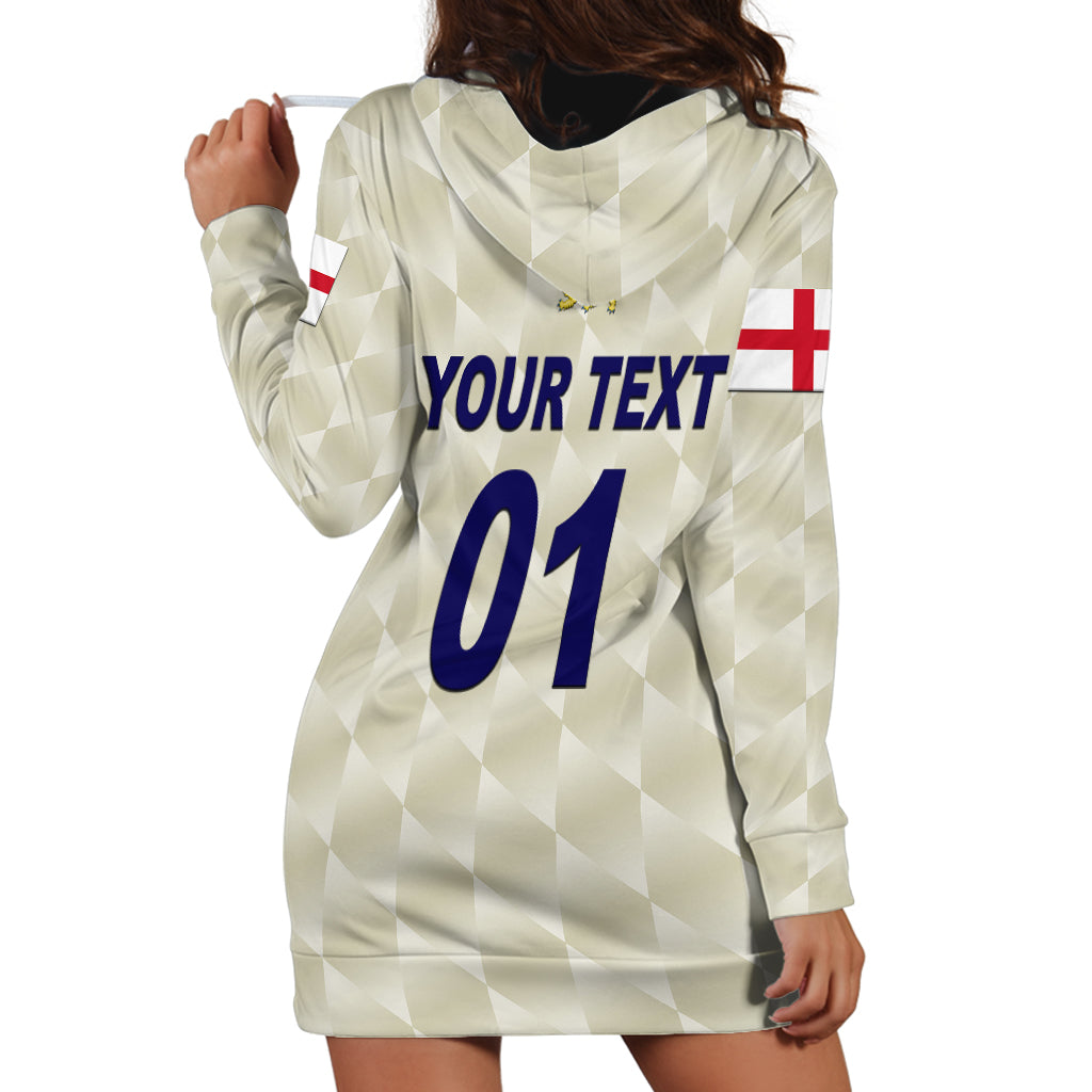 (Custom Personalised) England Cricket Hoodie Dress Unique - Beige - Vibe Hoodie Shop