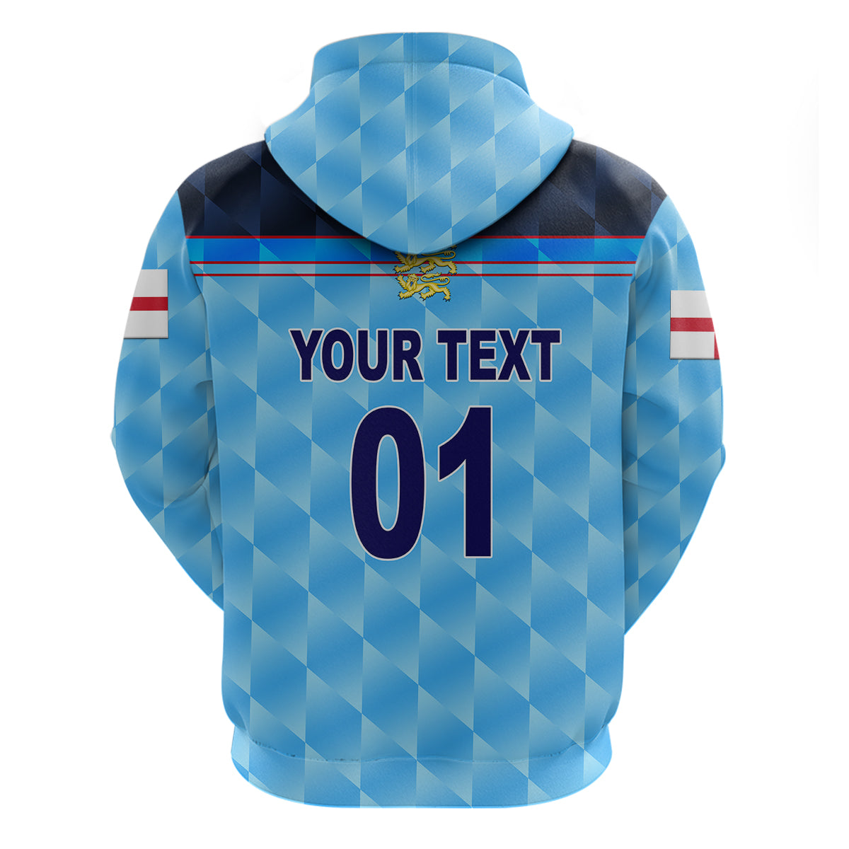 (Custom Personalised) England Cricket Hoodie Unique - Blue LT8 - Vibe Hoodie Shop