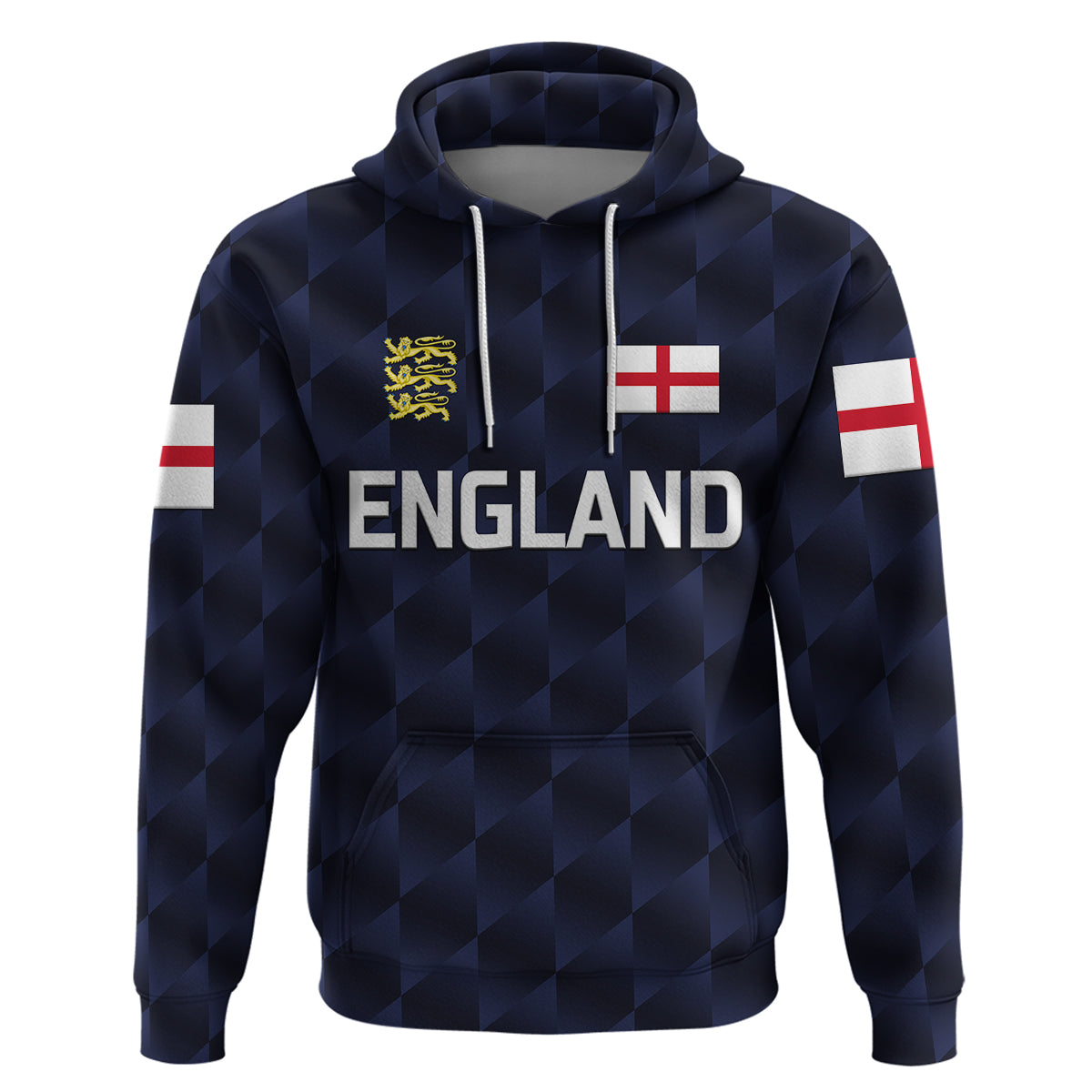 (Custom Personalised) England Cricket Hoodie Unique - Navy LT8 - Vibe Hoodie Shop