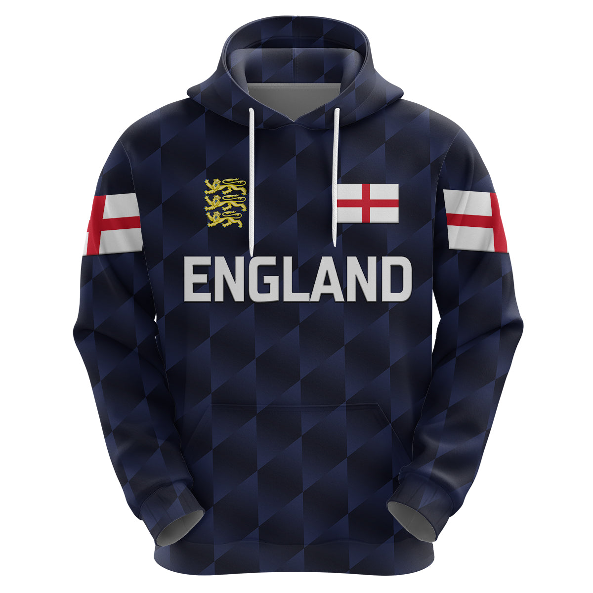 (Custom Personalised) England Cricket Hoodie Unique - Navy LT8 - Vibe Hoodie Shop