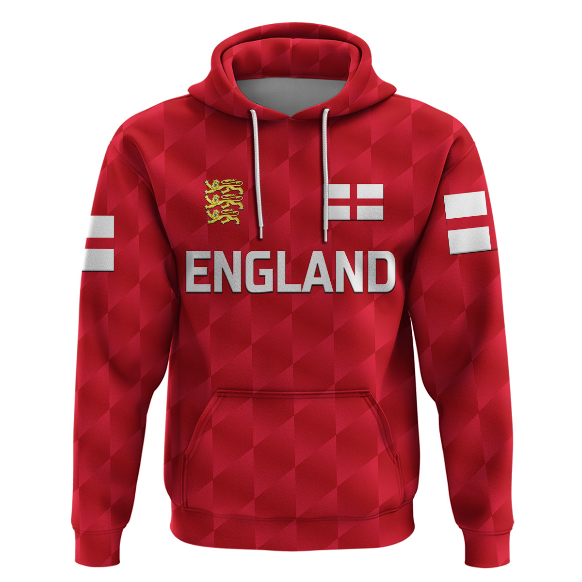 (Custom Personalised) England Cricket Hoodie Unique - Red LT8 - Vibe Hoodie Shop