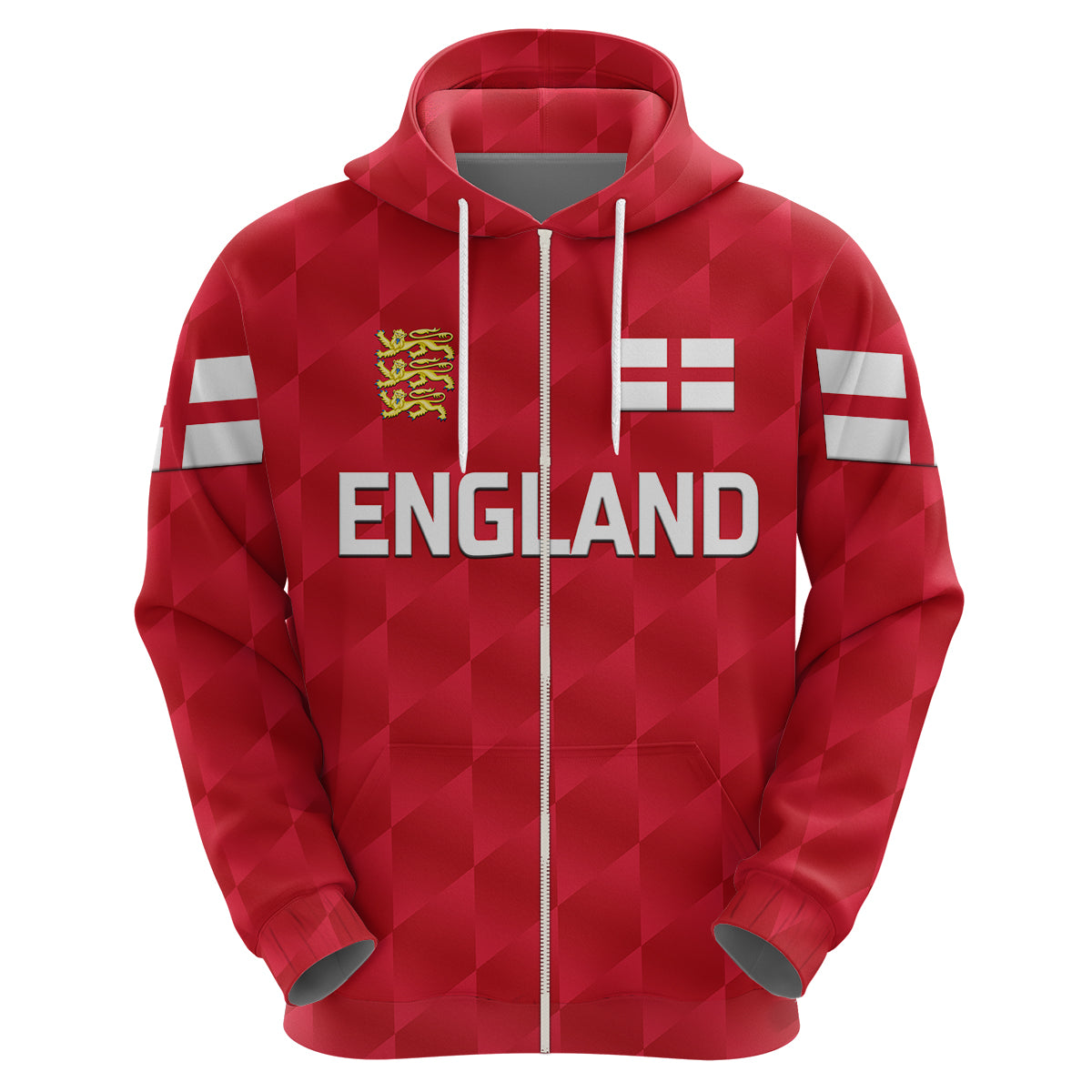 (Custom Personalised) England Cricket Hoodie Unique - Red LT8 - Vibe Hoodie Shop
