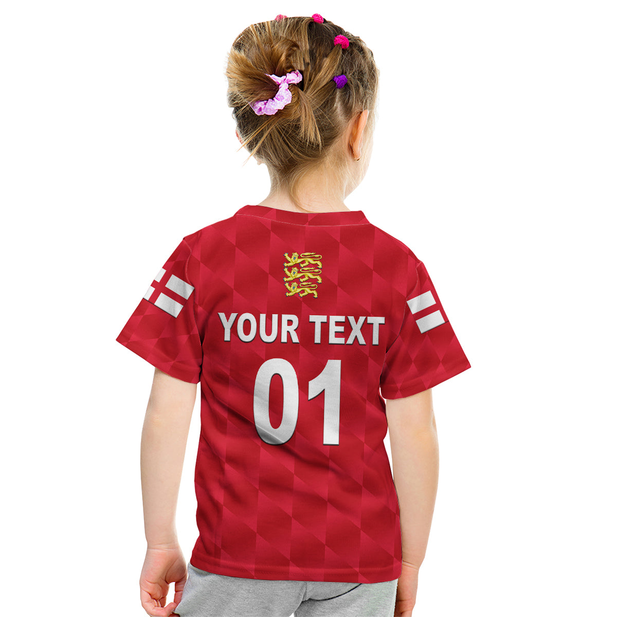 (Custom Personalised) England Cricket Kid T Shirt Unique - Red - Vibe Hoodie Shop