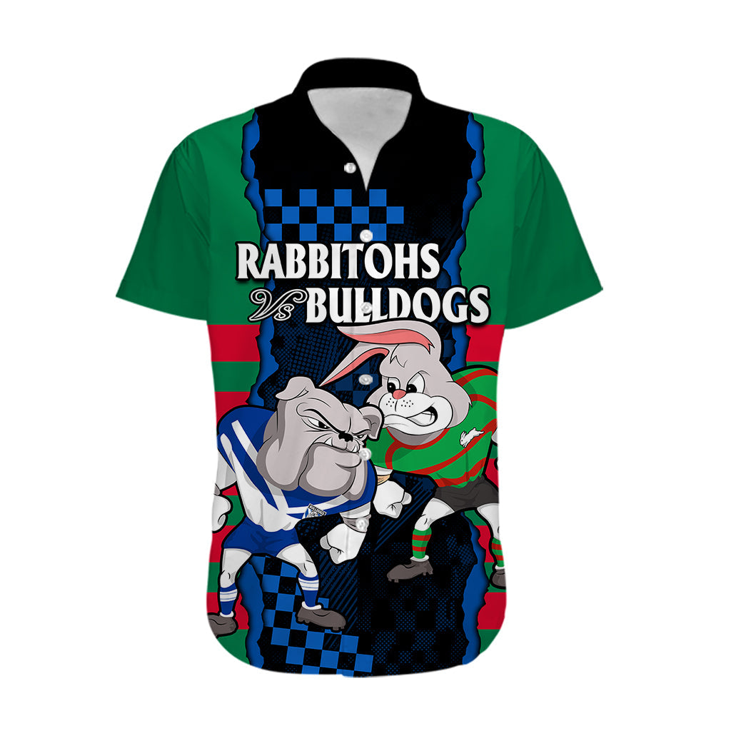 NRL Combine Rabbitohs and Bulldogs Hawaiian Shirt - Vibe Hoodie Shop