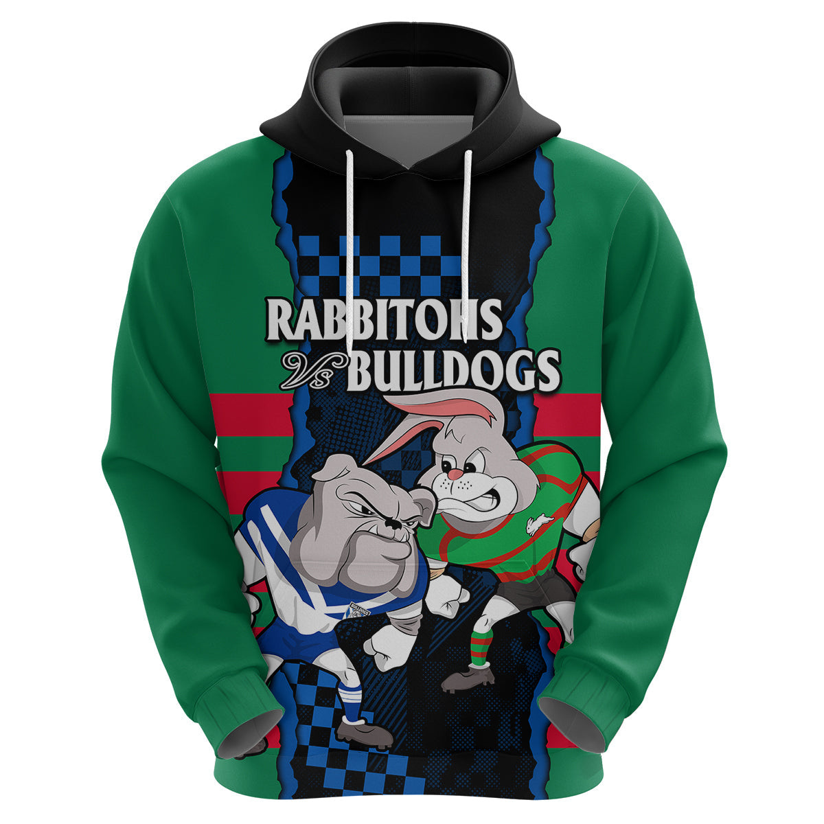 NRL Combine Rabbitohs and Bulldogs Hoodie LT9 - Vibe Hoodie Shop