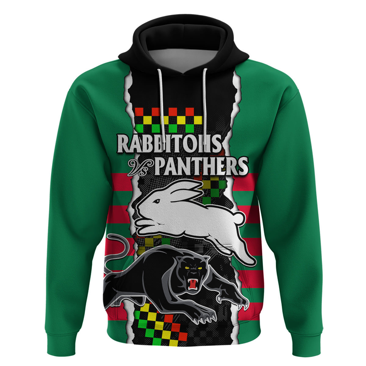 NRL Combine Rabbitohs and Panthers Hoodie LT9 - Vibe Hoodie Shop