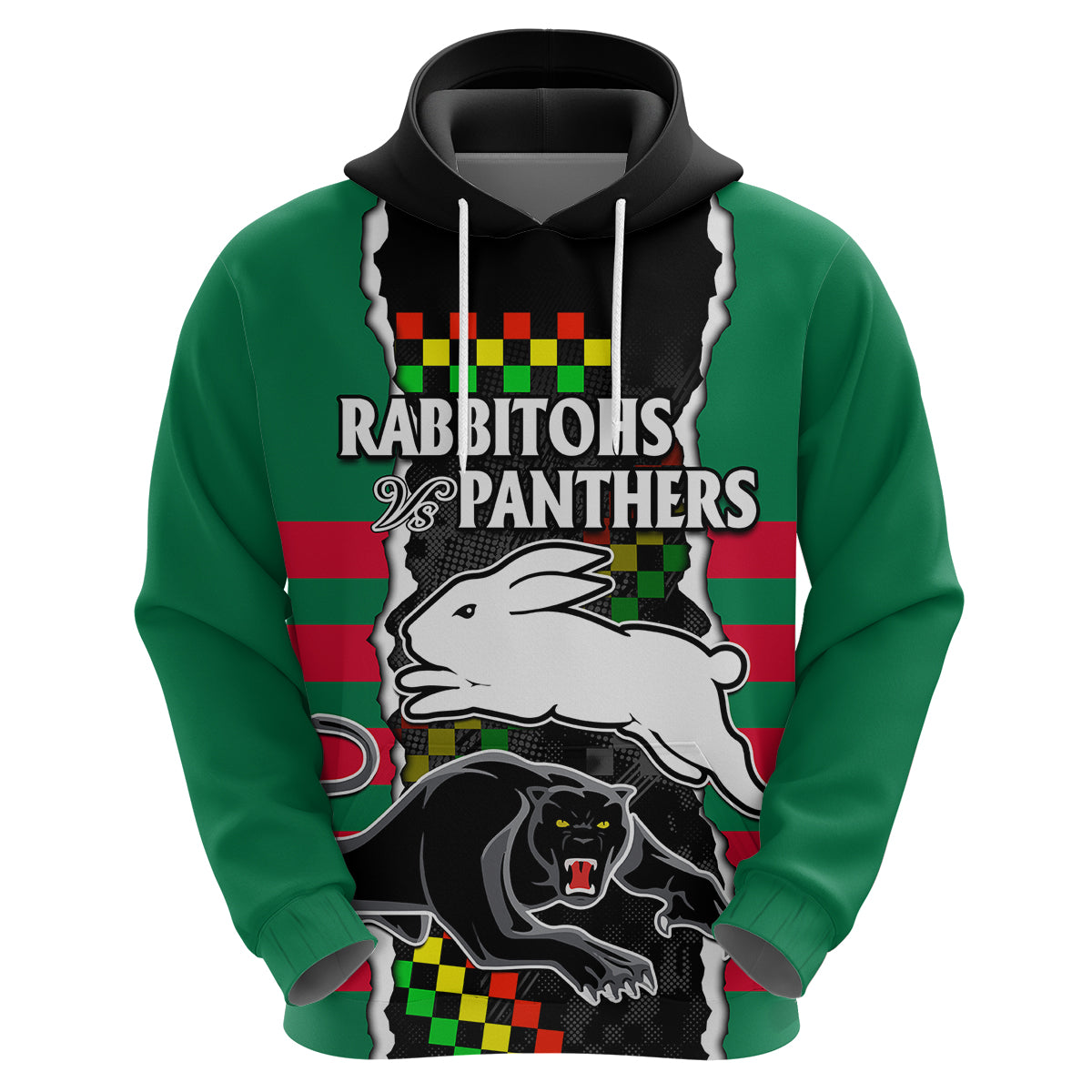 NRL Combine Rabbitohs and Panthers Hoodie LT9 - Vibe Hoodie Shop