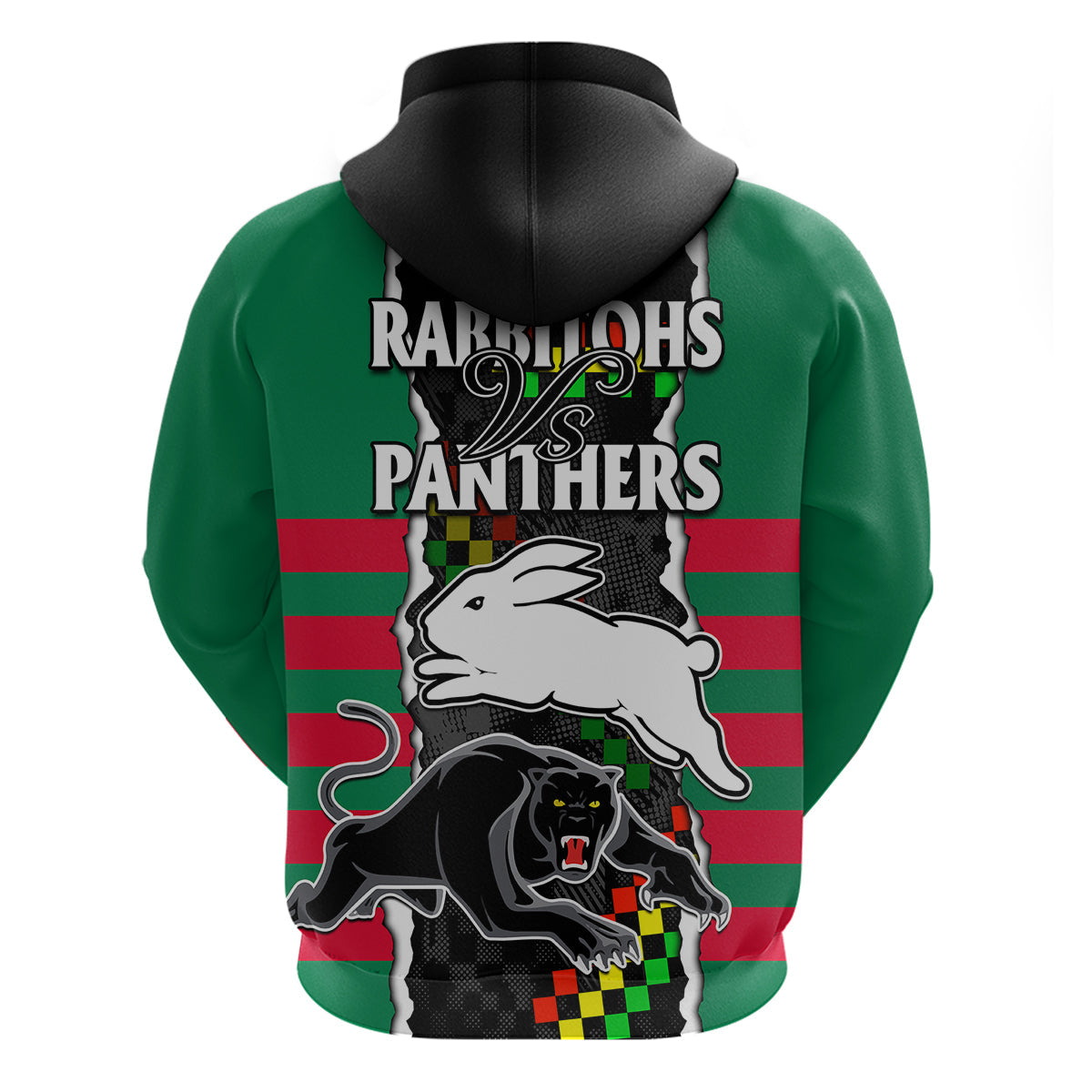 NRL Combine Rabbitohs and Panthers Hoodie LT9 - Vibe Hoodie Shop