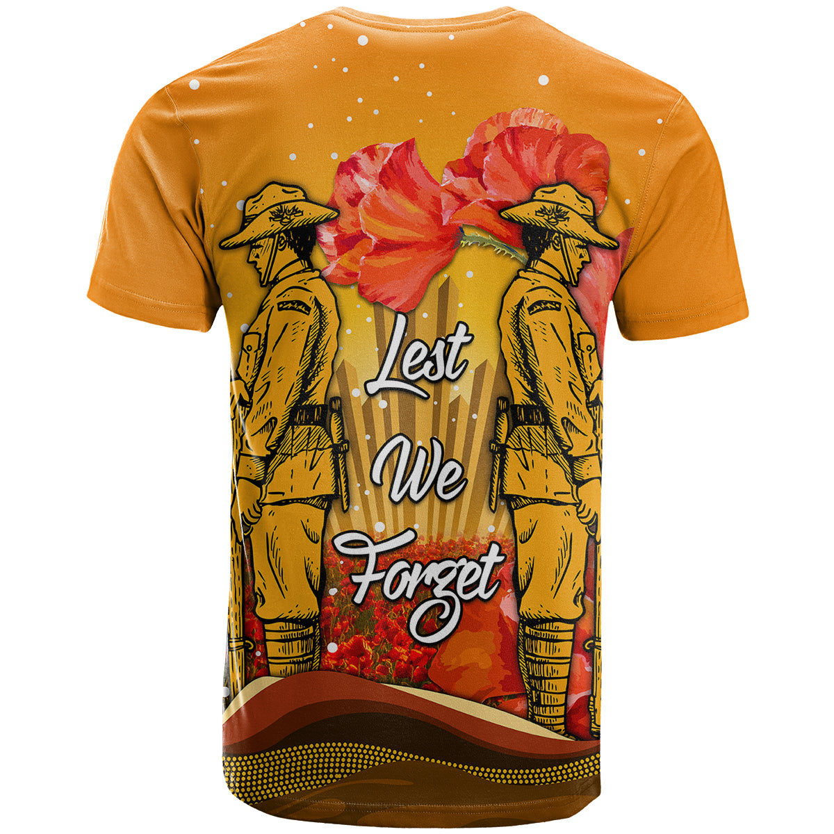 Aboriginal Anzac Day T Shirt Soldier Poppy Vibe LT9 - Vibe Hoodie Shop