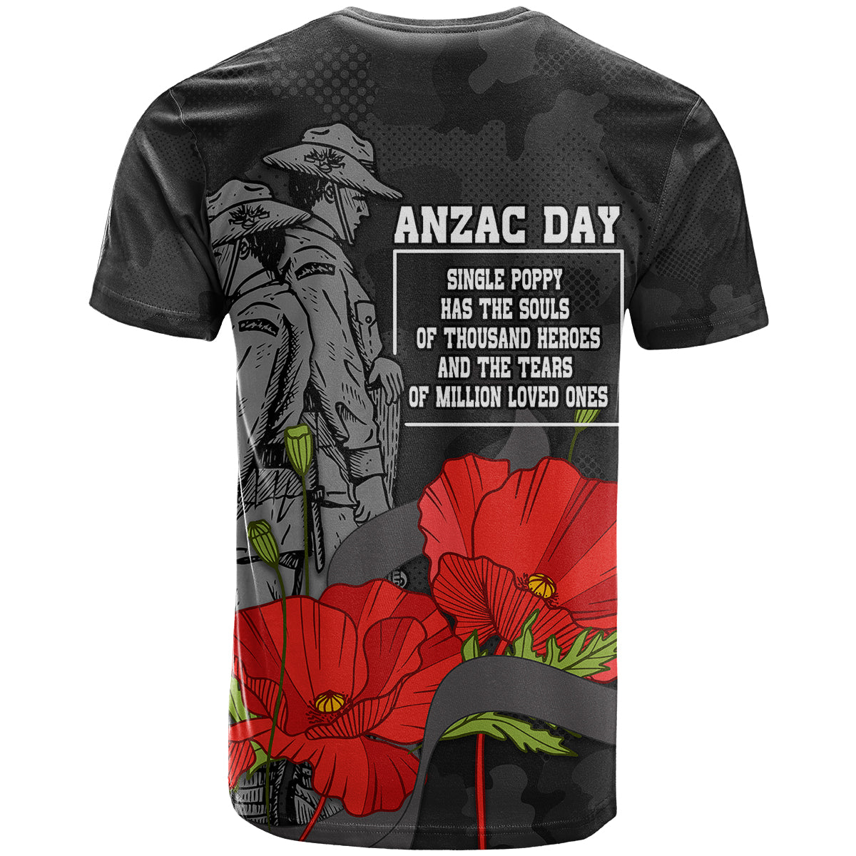 ANZAC Day T Shirt Soldiers Fighting at War LT9 - Vibe Hoodie Shop