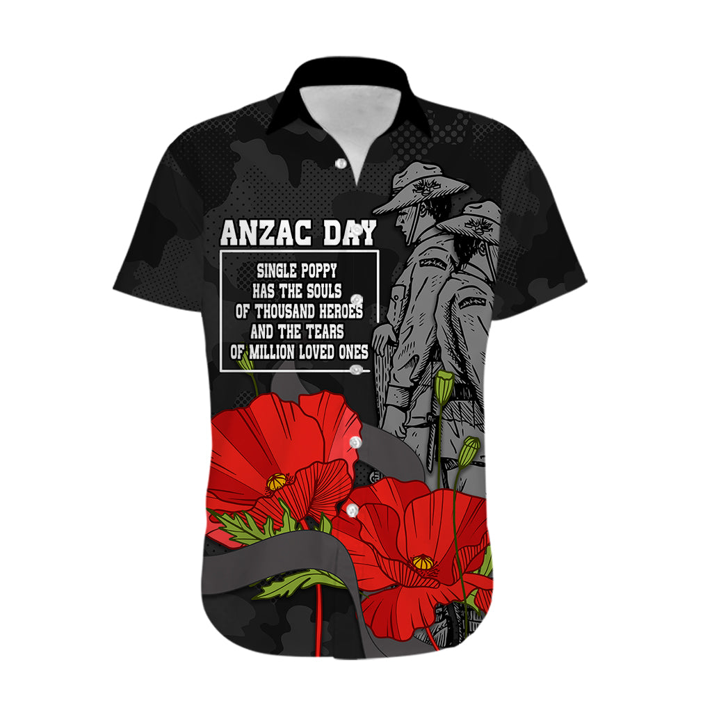 (Custom Personalised) ANZAC Day Hawaiian Shirt Soldiers Fighting at War - Vibe Hoodie Shop