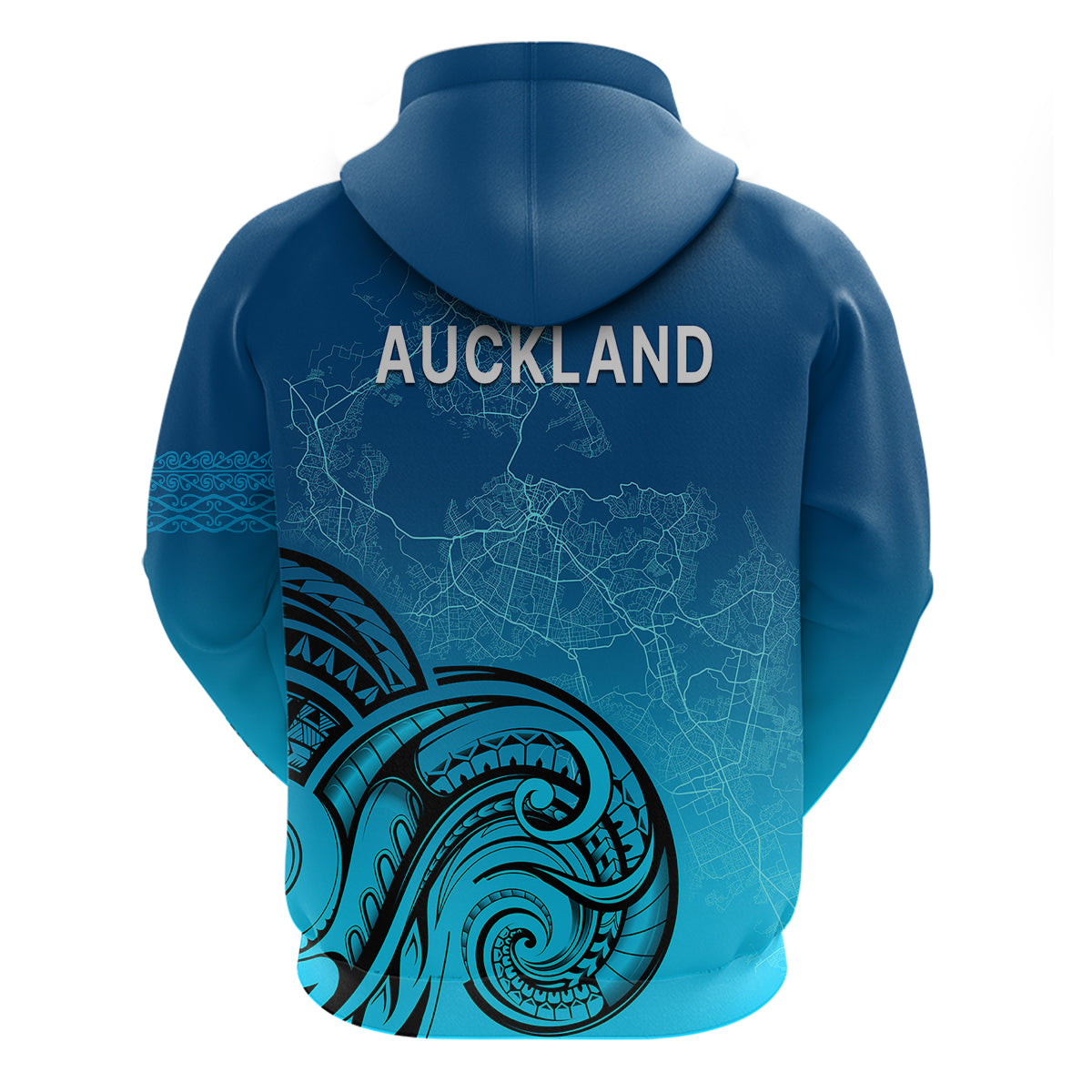 Auckland New Zealand City Map Hoodie LT9 - Vibe Hoodie Shop