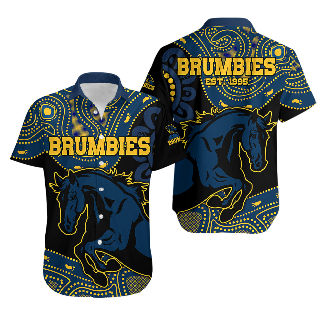 Brumbies Rugby Union Hawaiian Shirt Australia indigenous Aboriginal - Vibe Hoodie Shop