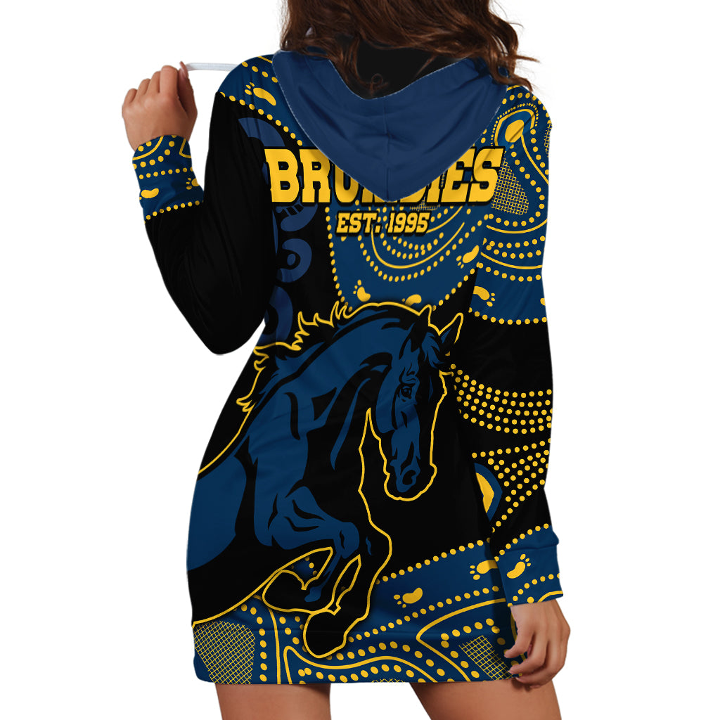 Brumbies Rugby Union Hoodie Dress Australia indigenous Aboriginal - Vibe Hoodie Shop