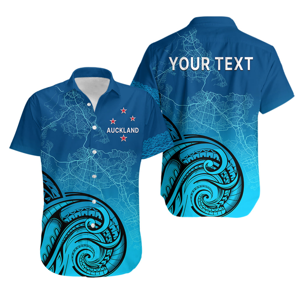 (Custom Personalised) Auckland New Zealand City Map Hawaiian Shirt - Vibe Hoodie Shop
