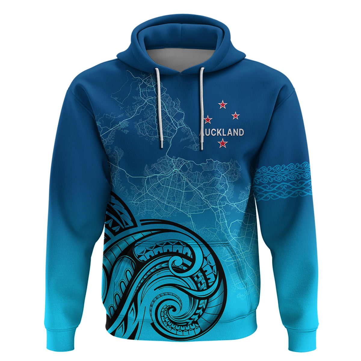 (Custom Personalised) Auckland New Zealand City Map Hoodie LT9 - Vibe Hoodie Shop