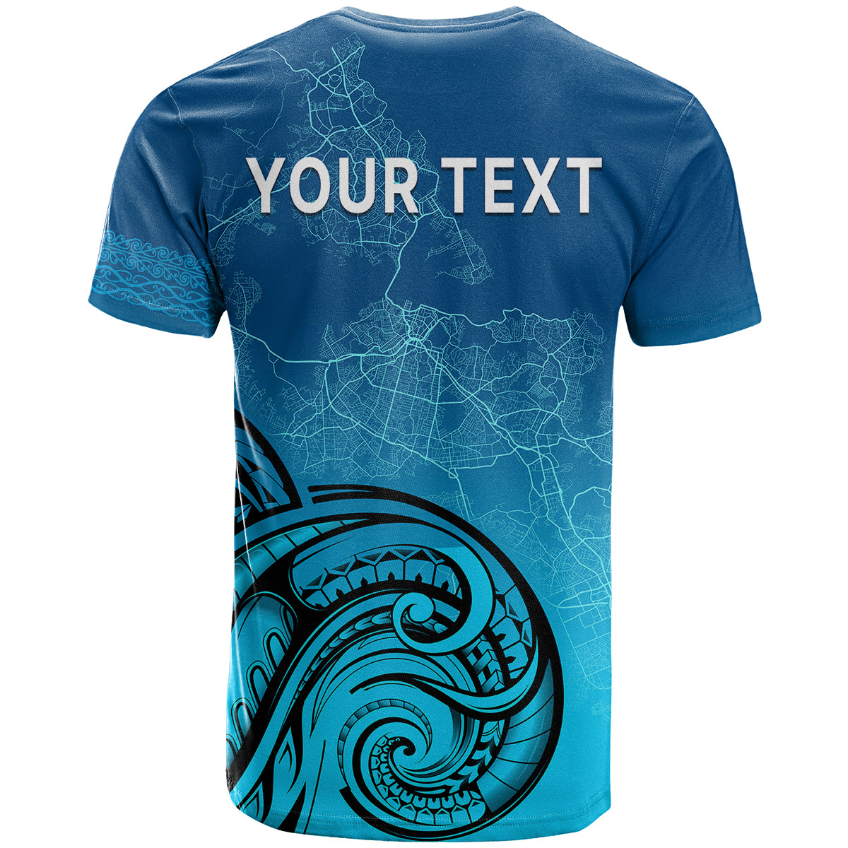(Custom Personalised) Auckland New Zealand City Map T Shirt LT9 - Vibe Hoodie Shop