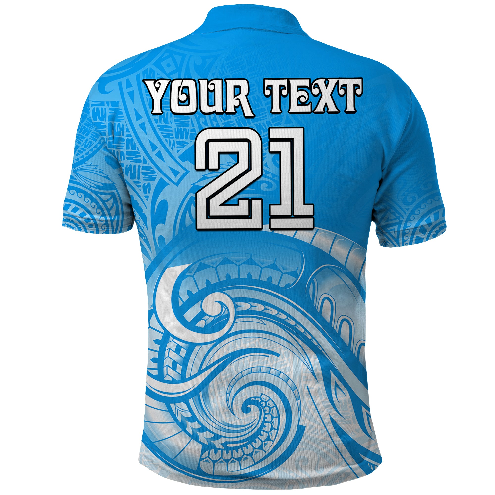 (Custom Text And Number) Super Blues Rugby Union Auckland Polo Shirt New Zealand Koru Maori LT9 - Vibe Hoodie Shop