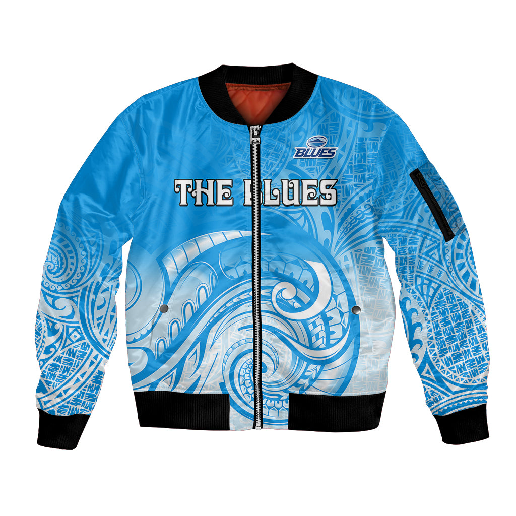 custom-text-and-number-super-blues-rugby-union-auckland-sleeve-zip-bomber-jacket-new-zealand-koru-maori