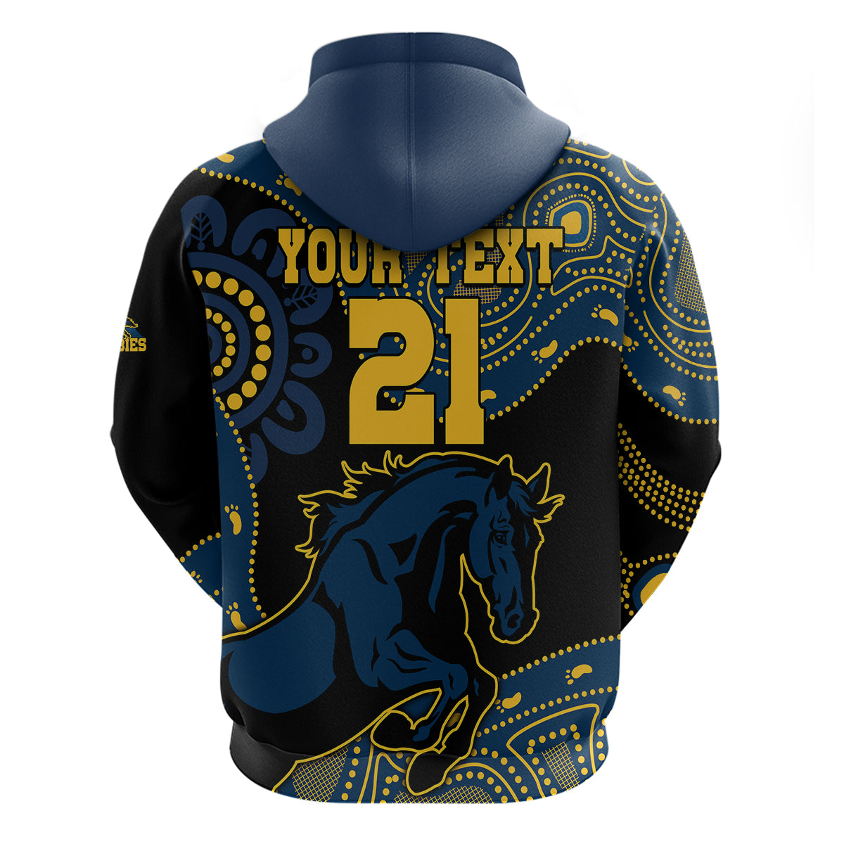 (Custom Text And Number) Brumbies Rugby Union Hoodie Australia indigenous Aboriginal LT9 - Vibe Hoodie Shop