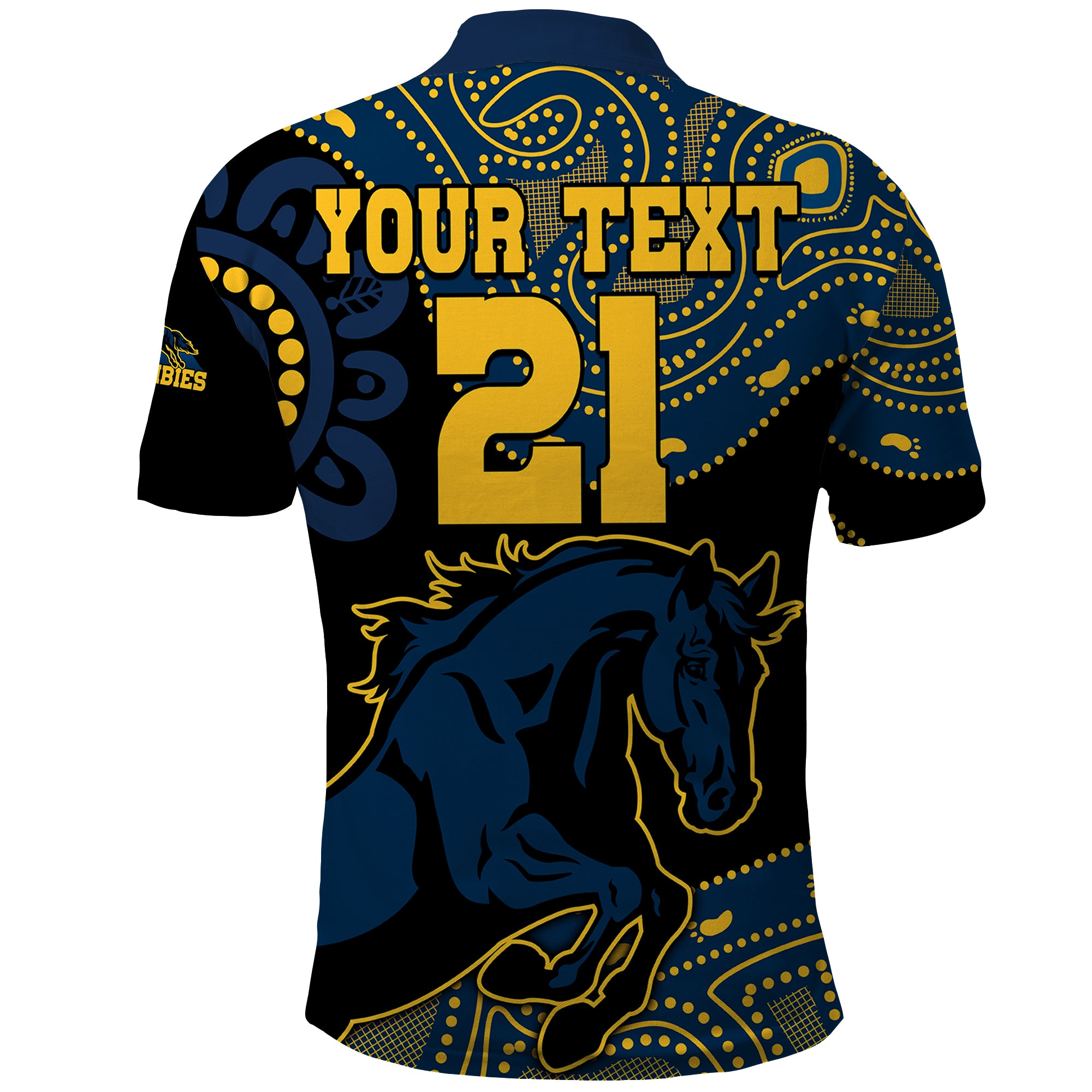 (Custom Text And Number) Brumbies Rugby Union Polo Shirt Australia indigenous Aboriginal LT9 - Vibe Hoodie Shop