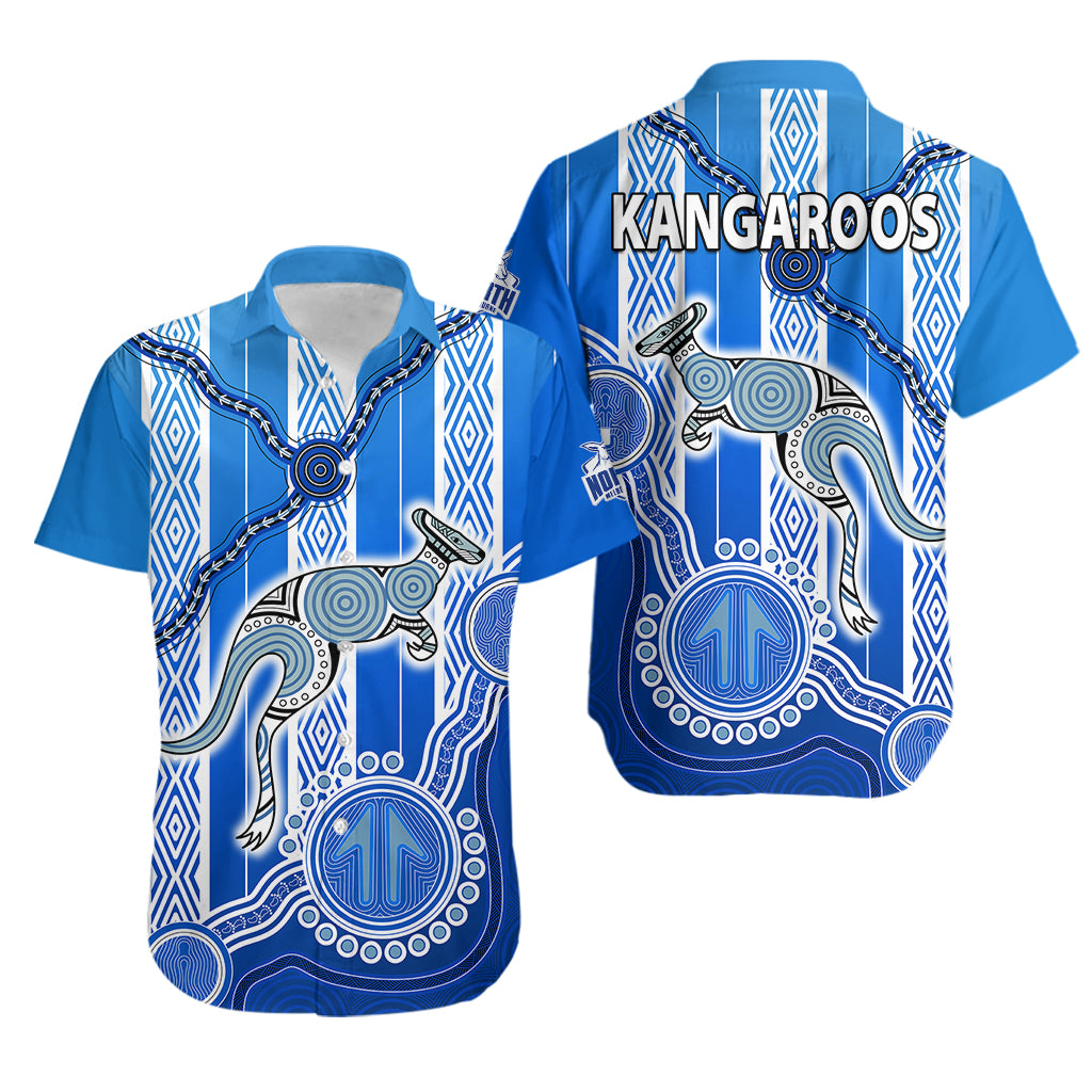 Kangaroos Indigenous Hawaiian Shirt North Melbourne Football - Vibe Hoodie Shop