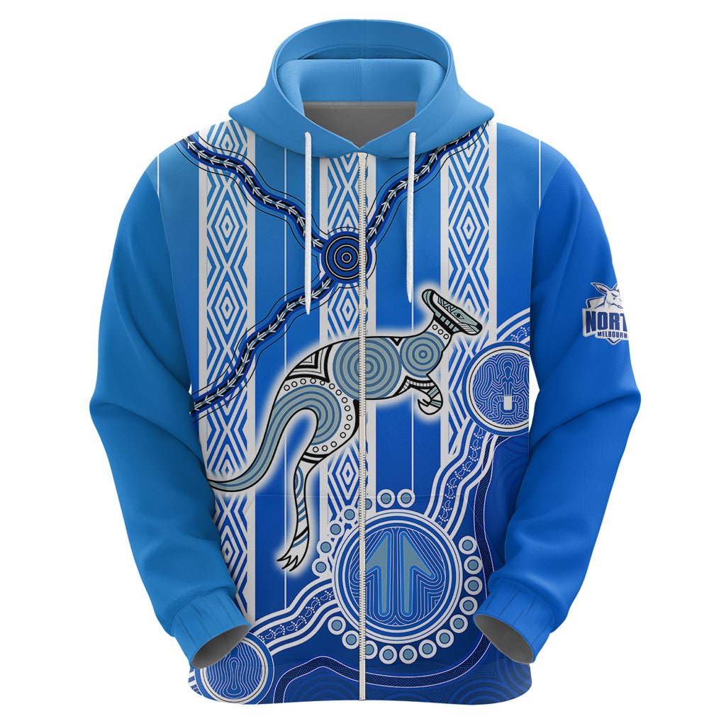 Kangaroos Indigenous Hoodie North Melbourne Football LT9 - Vibe Hoodie Shop
