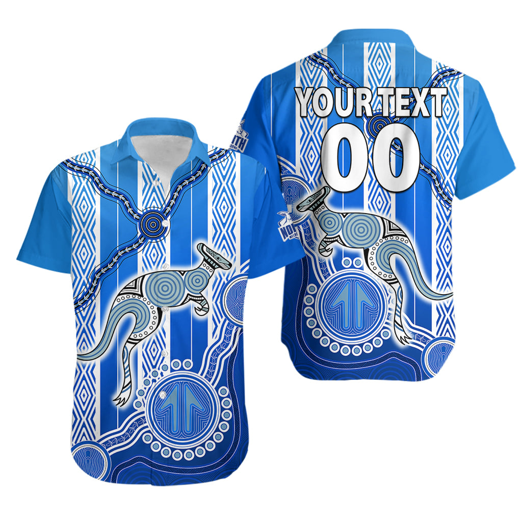 (Custom Text And Number) Kangaroos Indigenous Hawaiian Shirt North Melbourne Football - Vibe Hoodie Shop