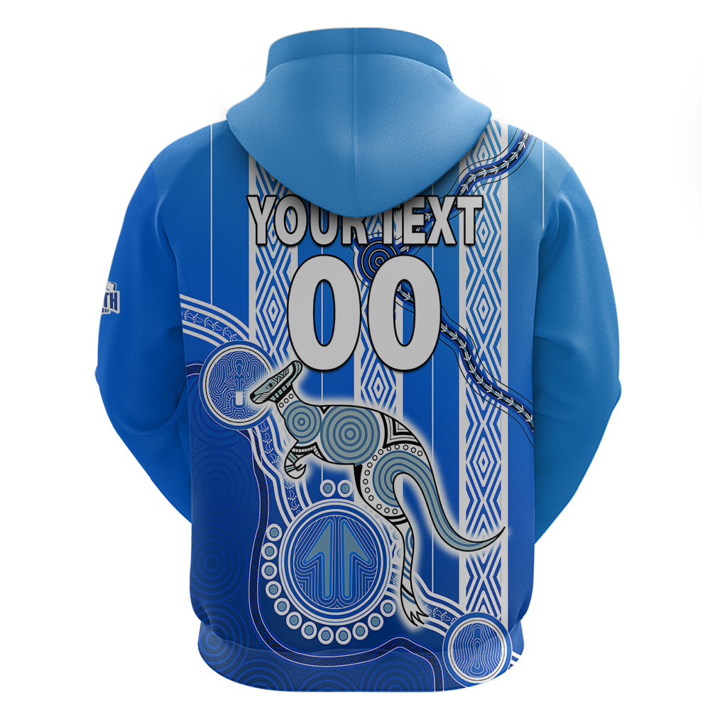 (Custom Text And Number) Kangaroos Indigenous Hoodie North Melbourne Football LT9 - Vibe Hoodie Shop
