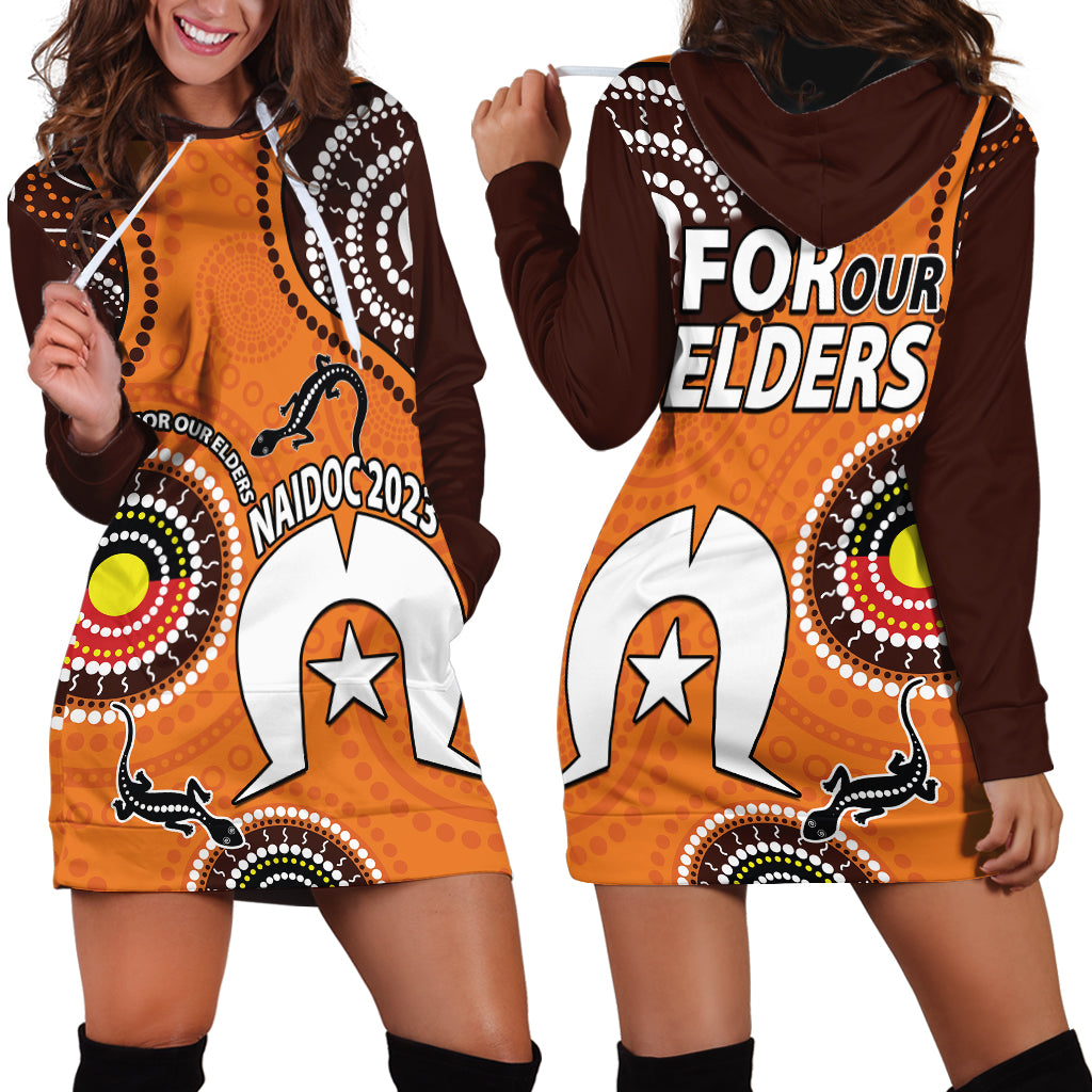 2023 NAIDOC Week Hoodie Dress Lizard Aboriginal - Vibe Hoodie Shop