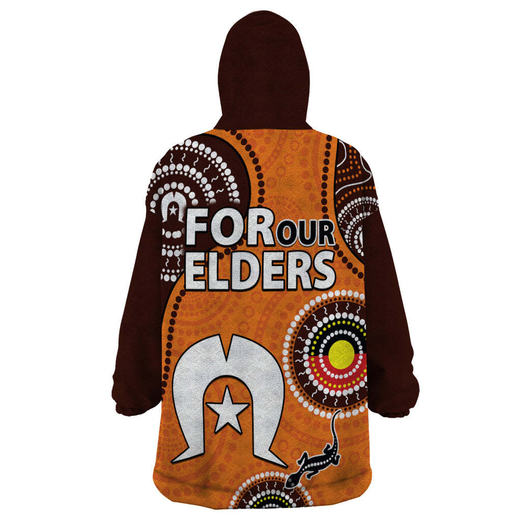 2023 NAIDOC Week Wearable Blanket Hoodie Lizard Aboriginal - Vibe Hoodie Shop