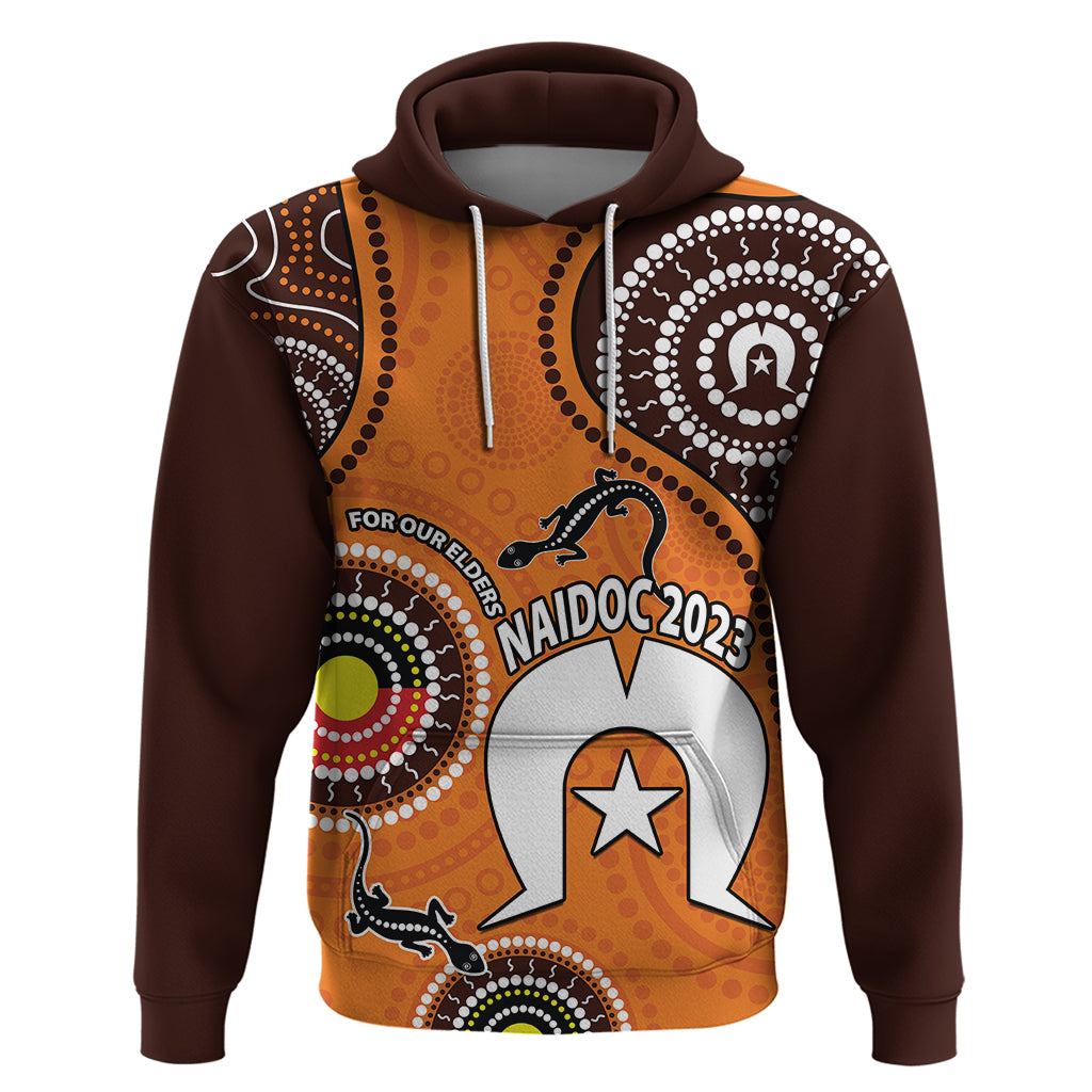 (Custom Personalised) 2023 NAIDOC Week Hoodie Lizard Aboriginal LT9 - Vibe Hoodie Shop