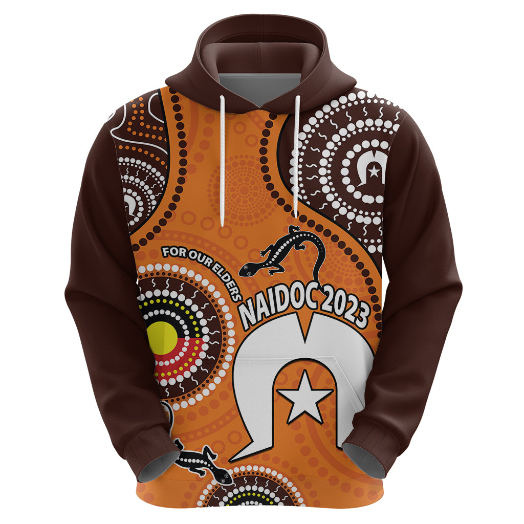 (Custom Personalised) 2023 NAIDOC Week Hoodie Lizard Aboriginal LT9 - Vibe Hoodie Shop
