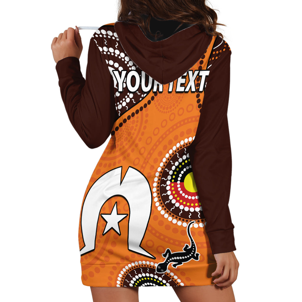 (Custom Personalised) 2023 NAIDOC Week Hoodie Dress Lizard Aboriginal - Vibe Hoodie Shop