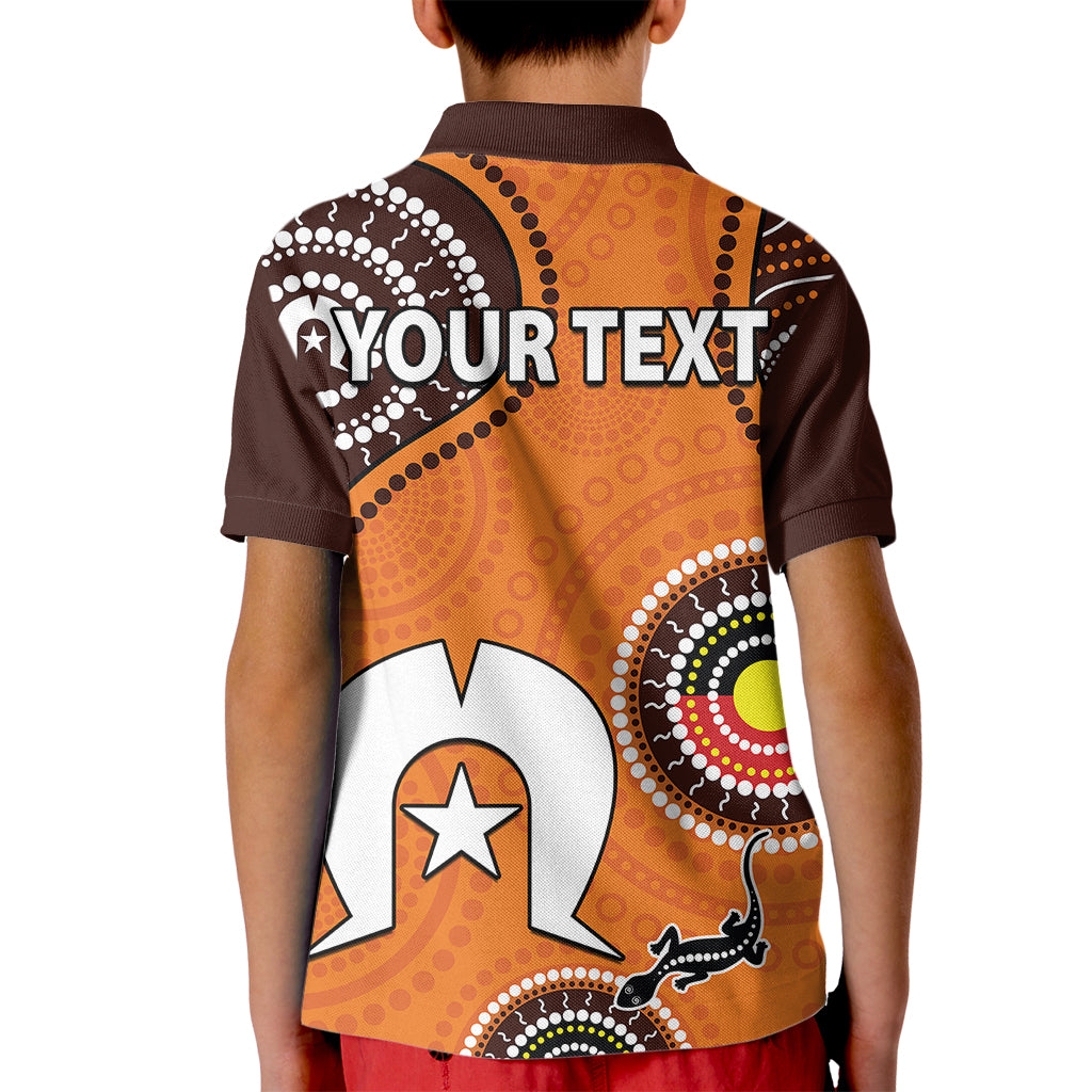 (Custom Personalised) 2023 NAIDOC Week Kid Polo Shirt Lizard Aboriginal - Vibe Hoodie Shop