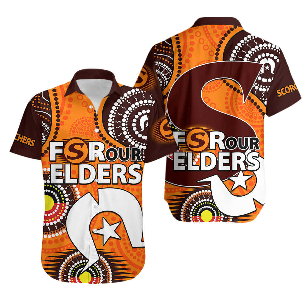 2023 Scorchers BBL Hawaiian Shirt Aboriginal NAIDOC For Our Elders - Vibe Hoodie Shop