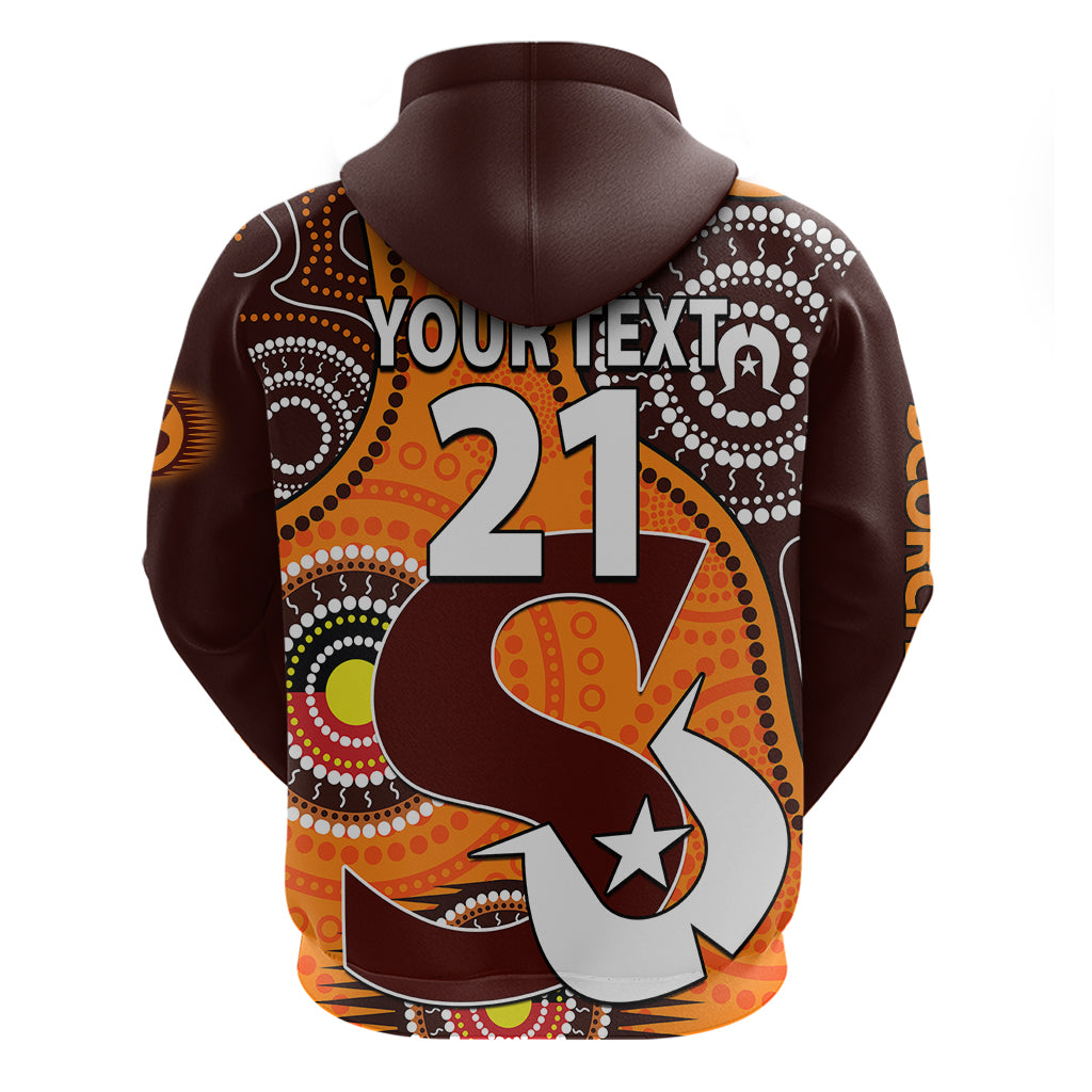 (Custom Text And Number) 2023 Scorchers BBL Hoodie Aboriginal NAIDOC For Our Elders LT9 - Vibe Hoodie Shop