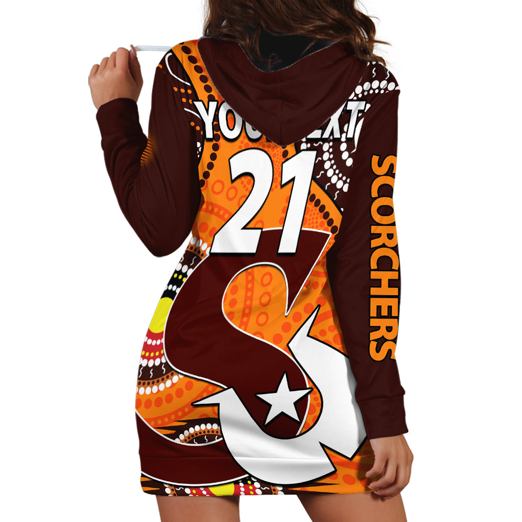 (Custom Text And Number) 2023 Scorchers BBL Hoodie Dress Aboriginal NAIDOC For Our Elders - Vibe Hoodie Shop