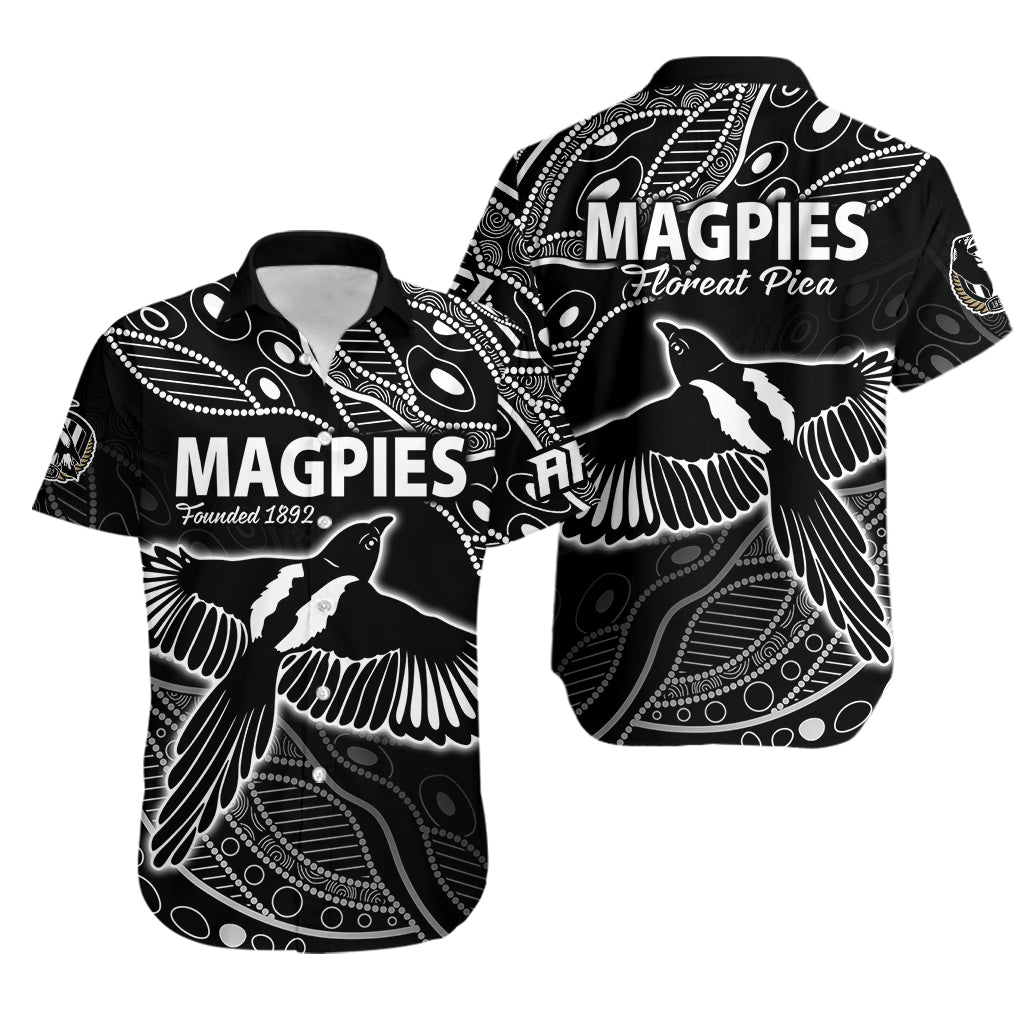 2023 Collingwood Magpies Football Hawaiian Shirt Pies Founded 1892 - Vibe Hoodie Shop