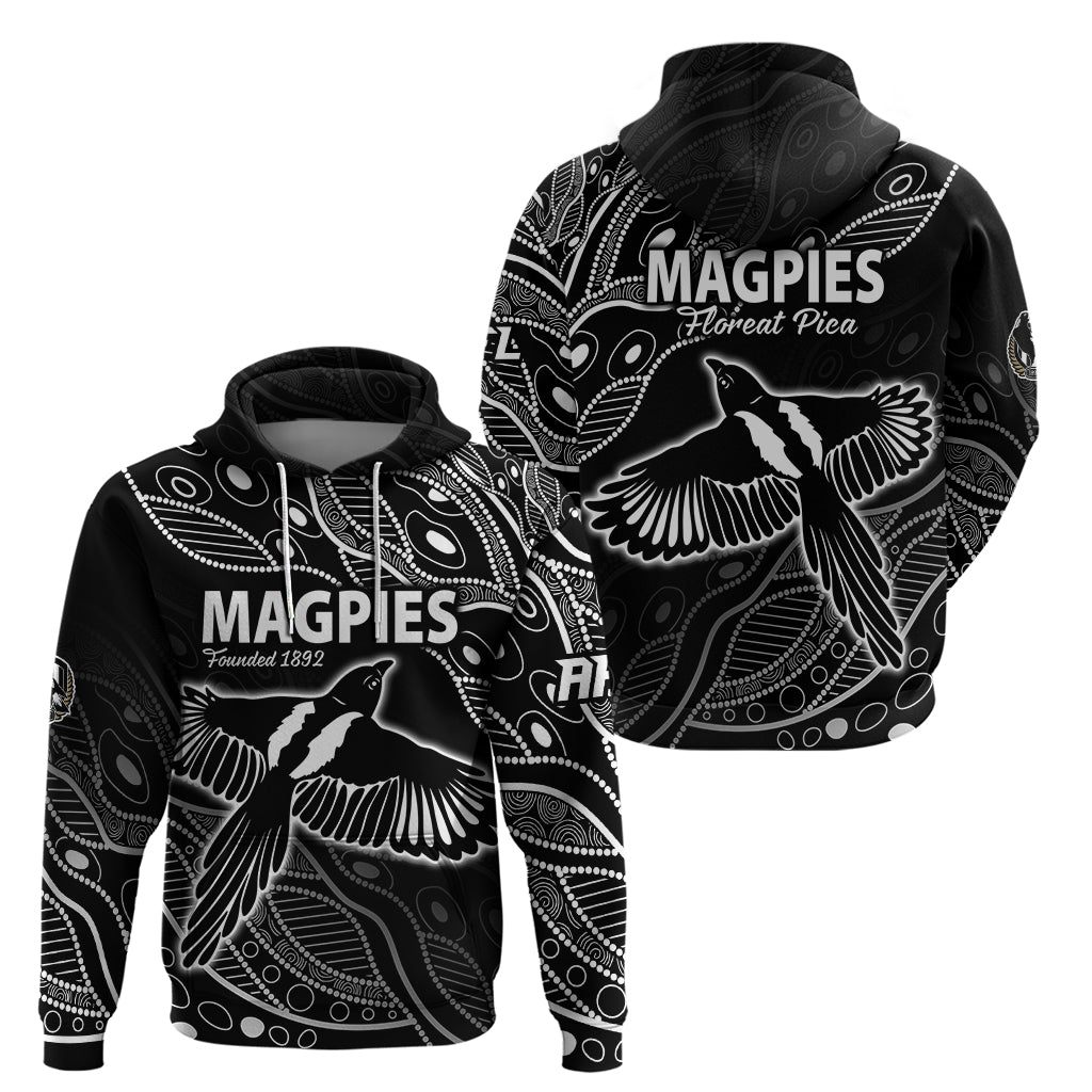 2023 Collingwood Magpies Football Hoodie Pies Founded 1892 LT9 - Vibe Hoodie Shop